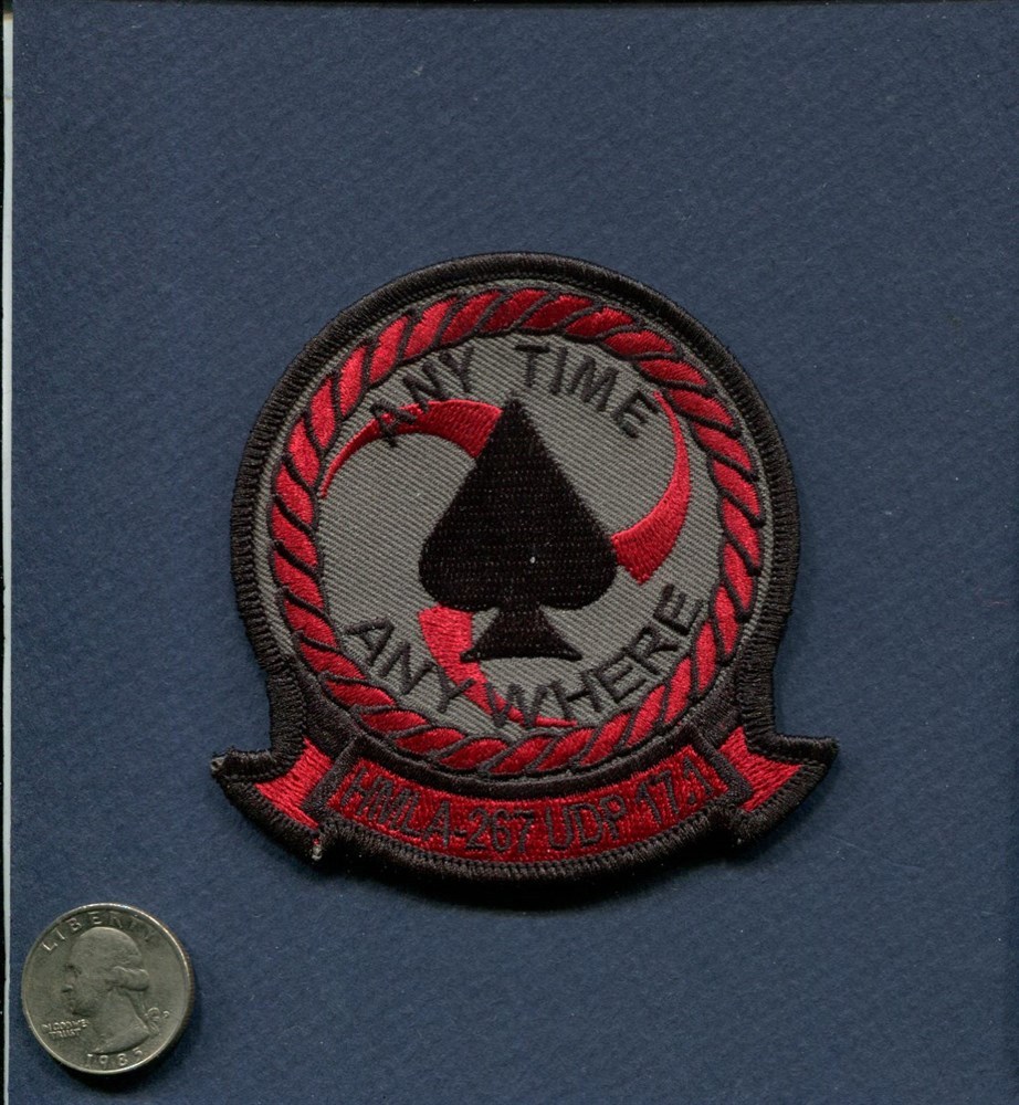 Original HMLA-267 ACE OF SPADES UDP 2017 USMC Marine Helicopter Squadron Patch