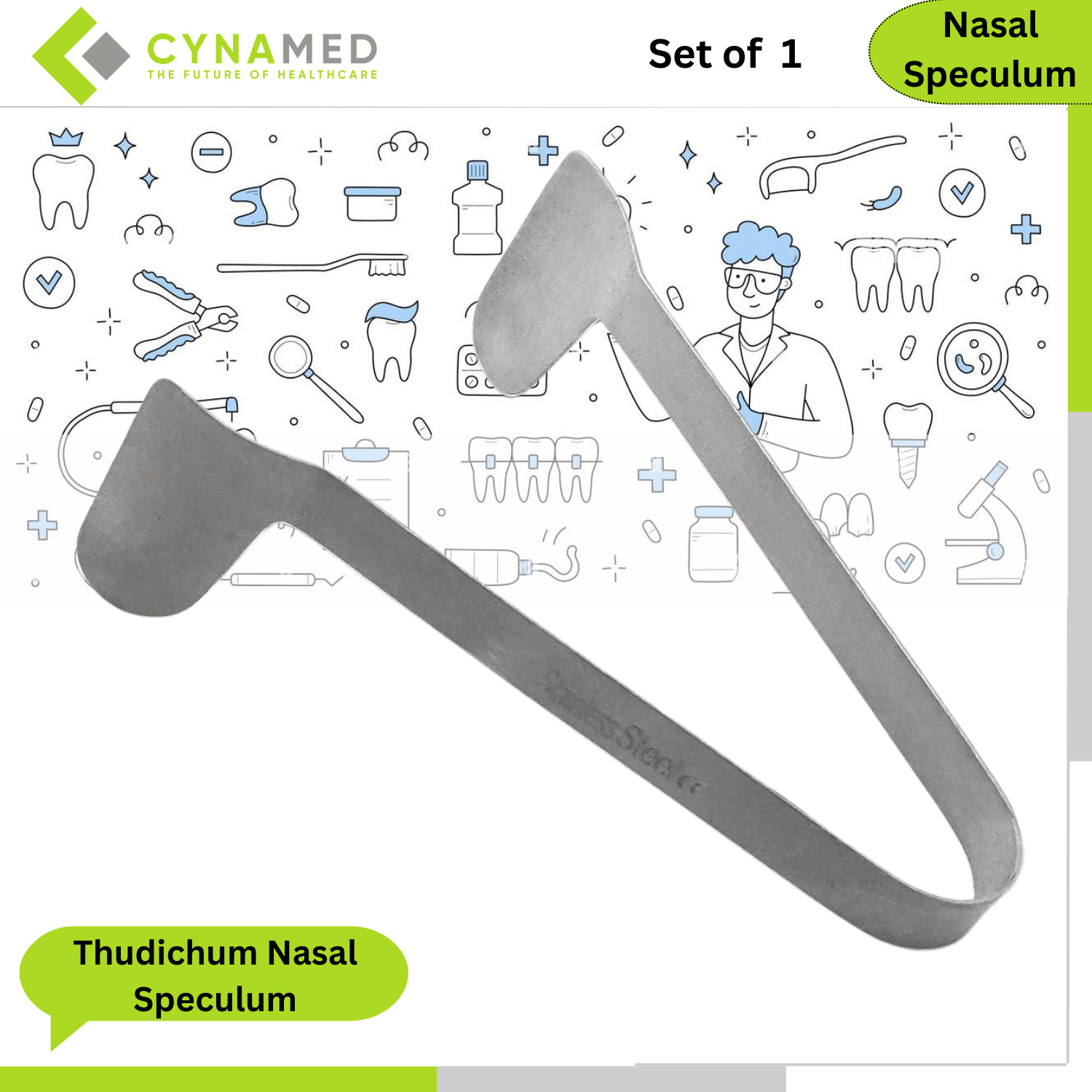 Cynamed Premium Quality Stainless Steel Thudichum Nasal Speculum ENT Instruments