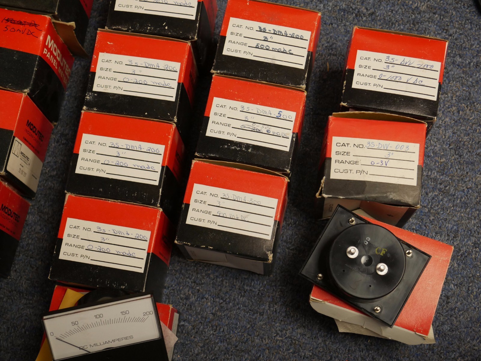 LOT 42 MODUTEC JEWELL PANEL METER VAC VDC uA DC Amp Voltage Current AC DC NIB