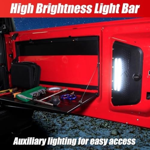 Tailgate Access Panel with Light Hidden Organizer for Ford Bronco 2/4 Door