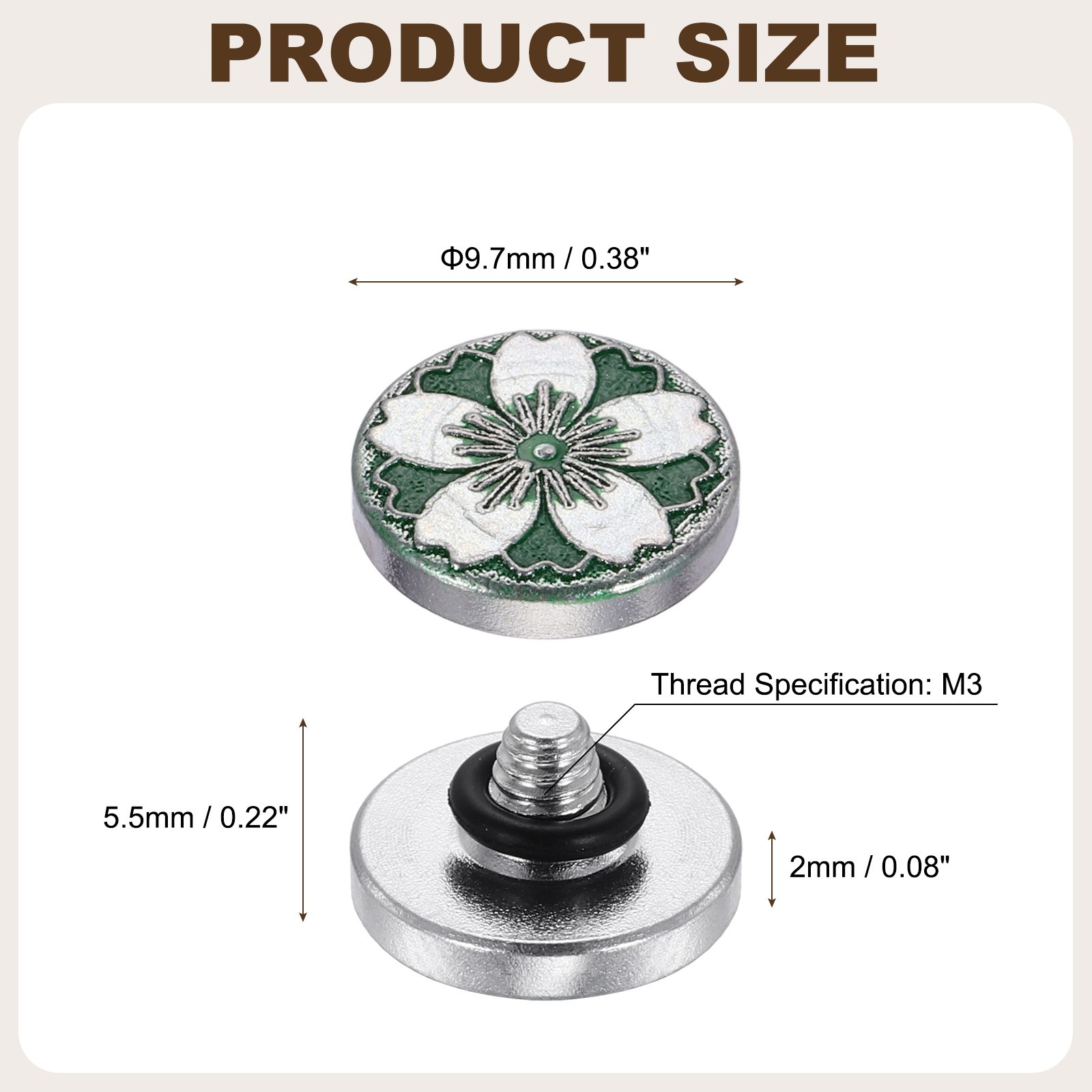 Shutter Button (Green) Camera Soft Release Button Threaded, for Fuji