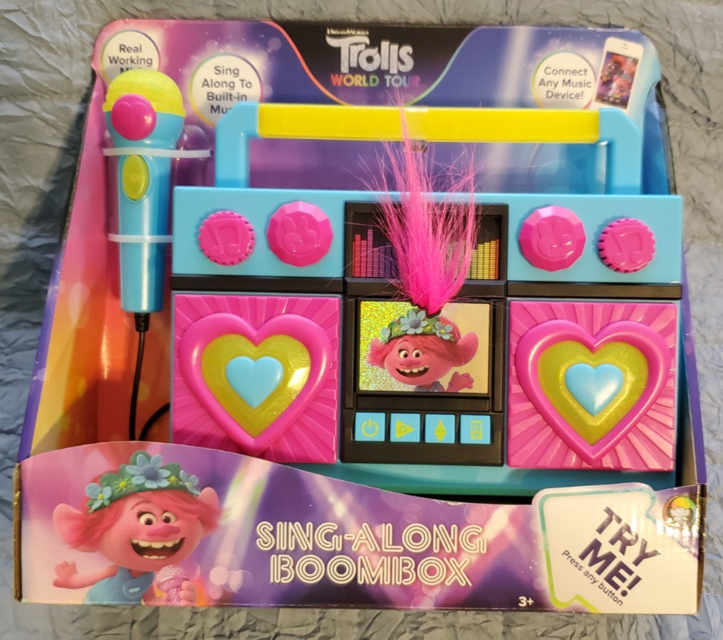 Trolls World Tour Sing-Along Boombox w/Microphone