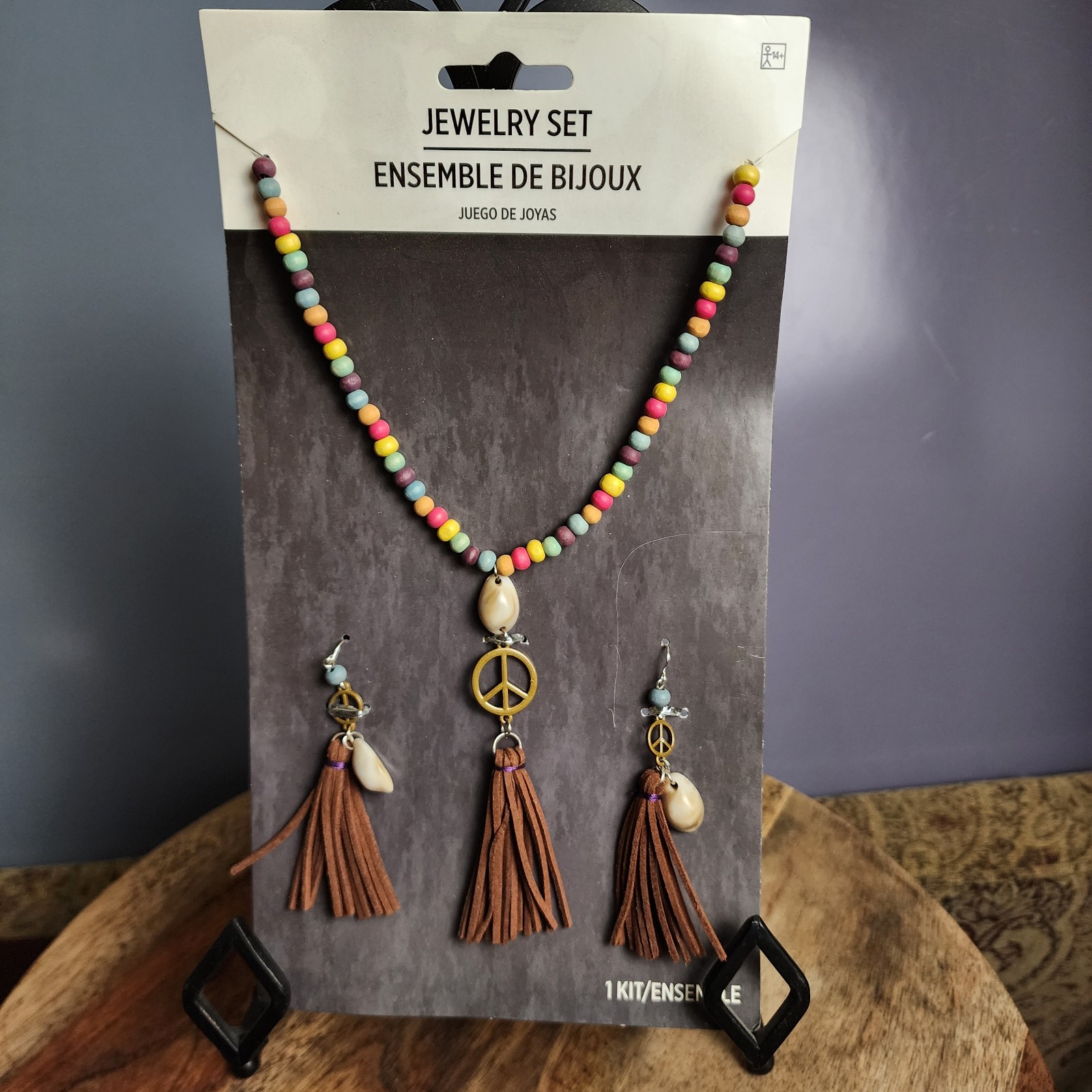 Jewelry Set Groovy 60's Hippie Fancy Dress Up Halloween Adult Costume Accessory
