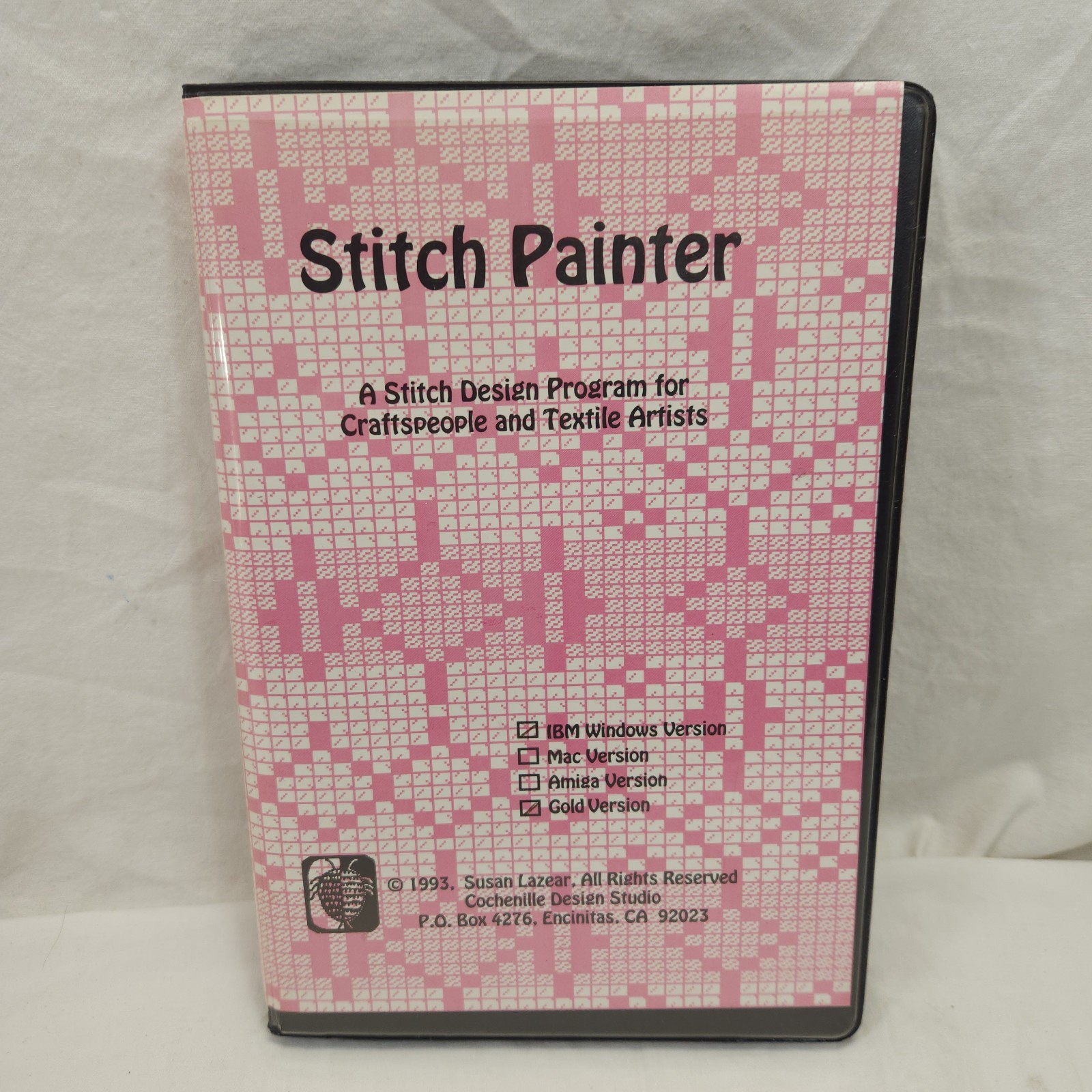 Stitch Painter Gold Design Program for Craftspeople Windows 1993 Susan Lazear