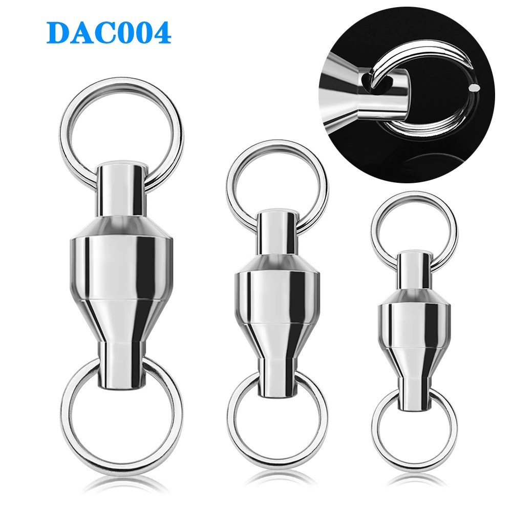 10pcs Fishing Fastlock 8-shaped ring connector Snaps bearing swivel pin 0#-10#