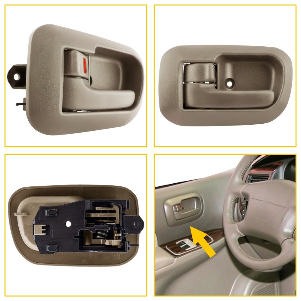 Door Handle Beige Interior Inside Front Left LH Driver Side for 98-03 Sienna