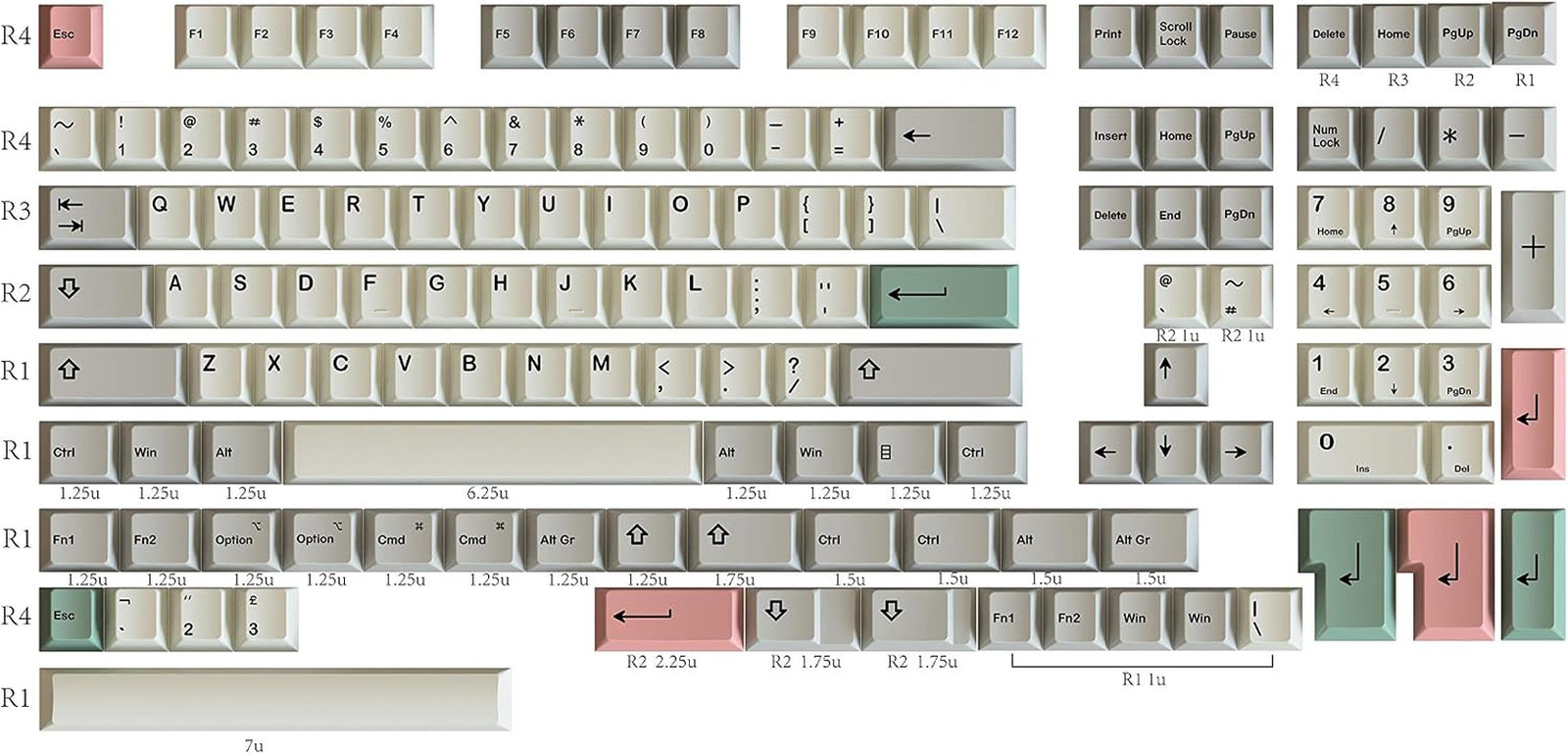 Dye Sublimation Keycaps | Cherry Profile for Custom Merchanical Keyboard | 139 K