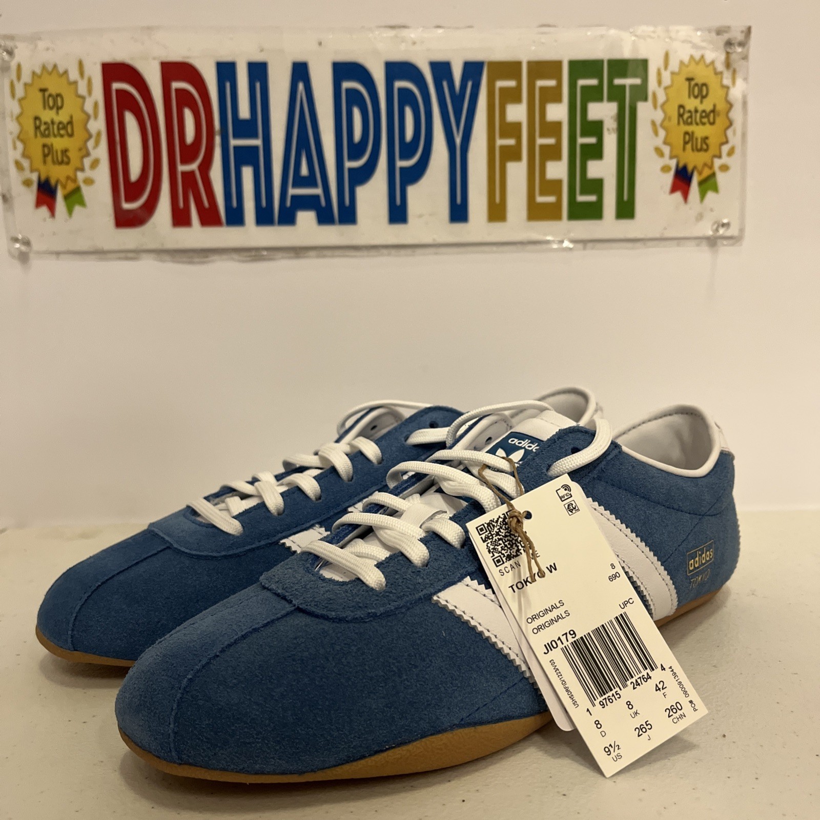 Adidas Originals Tokyo Women's Casual Shoes Size 9.5 Blue JI0179 New