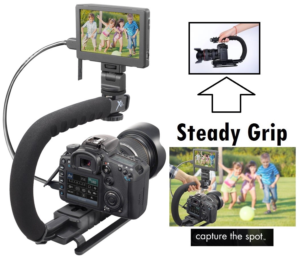 Pro Grip Camera Stabilizing Bracket Handle for Olympus E-PL2 EPL2 E-PL3 EPL3