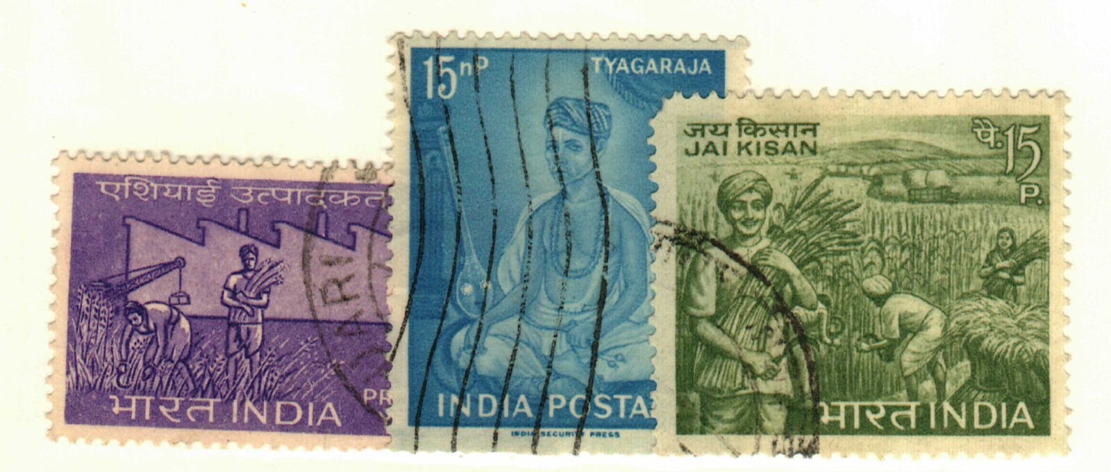 India #335, 444, 518 used