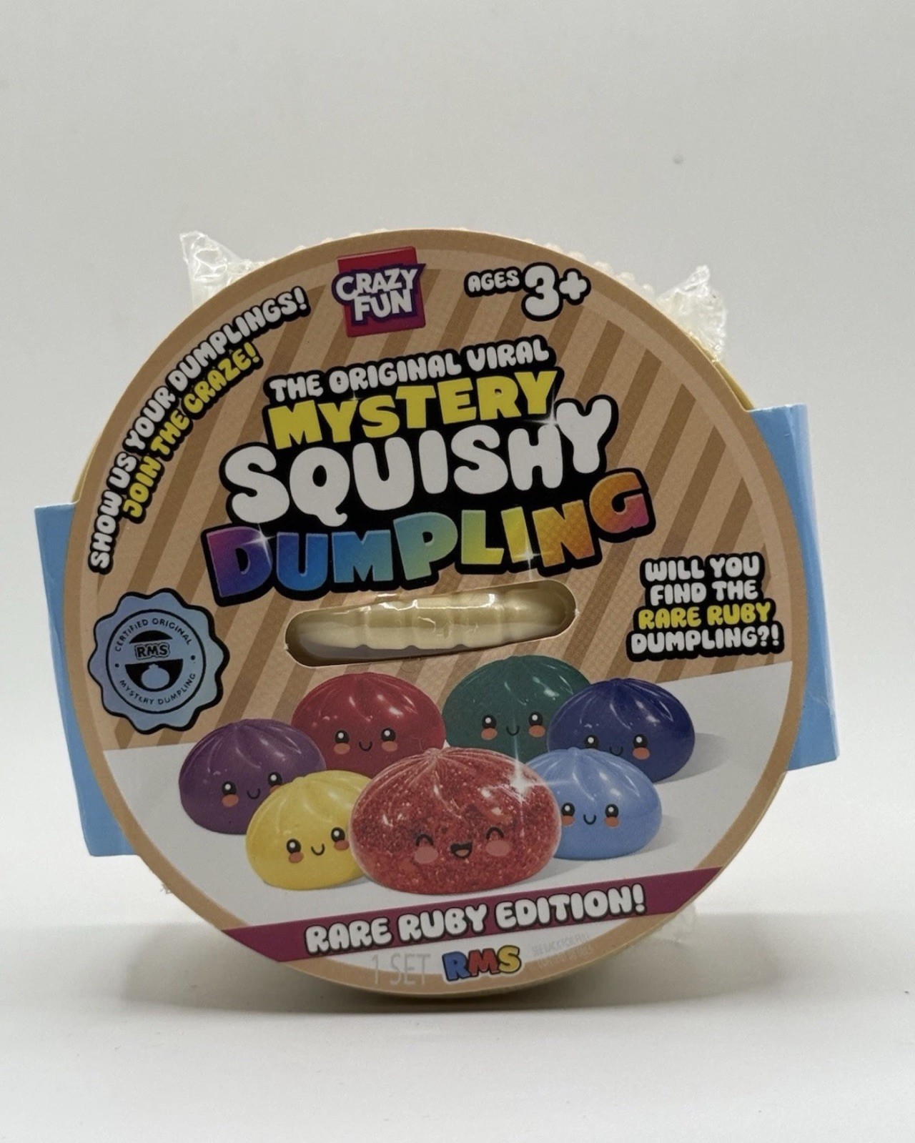 Authentic RMS DUMPLING VIRAL Mystery Dumpling Rare Ruby Edition Squishy TOY NEW