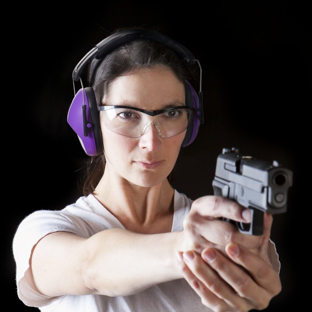Hearing Protection Ear Muffs 34dB NRR Compact Lightweight Shooting Work