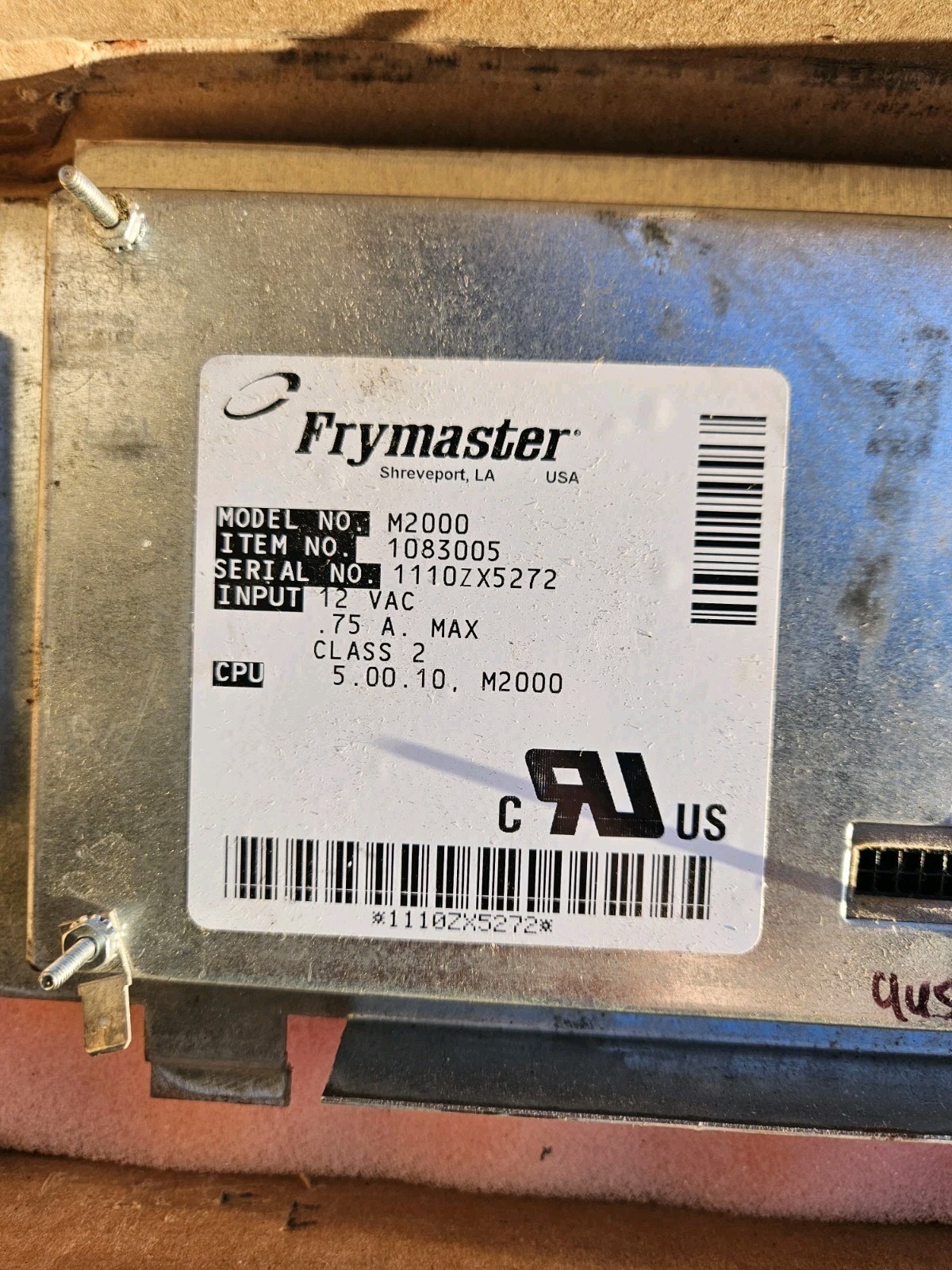 8262346 Frymaster Fryer Controller