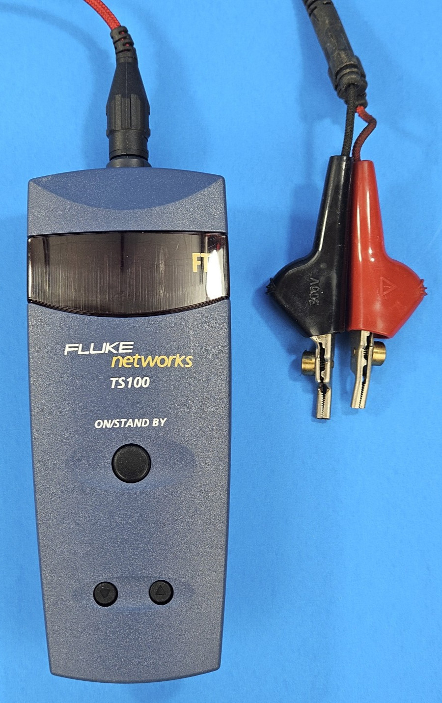 Fluke Networks TS-100 Cable Fault Finder TDR Tester Toner With Leads & Case