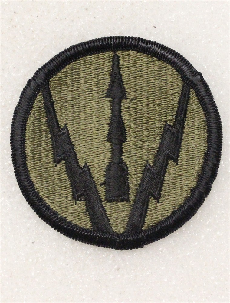 Army Patch: Air Defense Artillery Center - subdued, merrowed edge