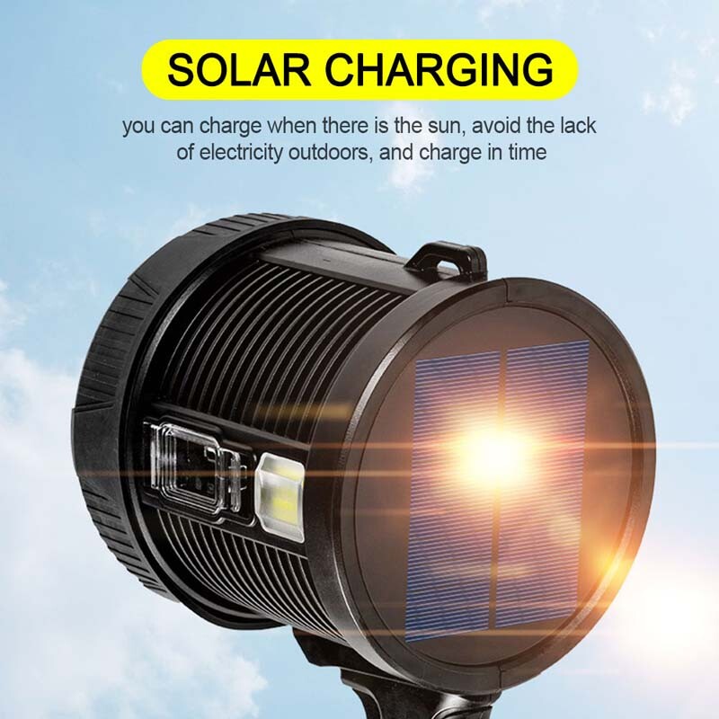 Rechargeable Spotlight Spot Lights Handheld 9000,000 lm Flashlight Lightweight