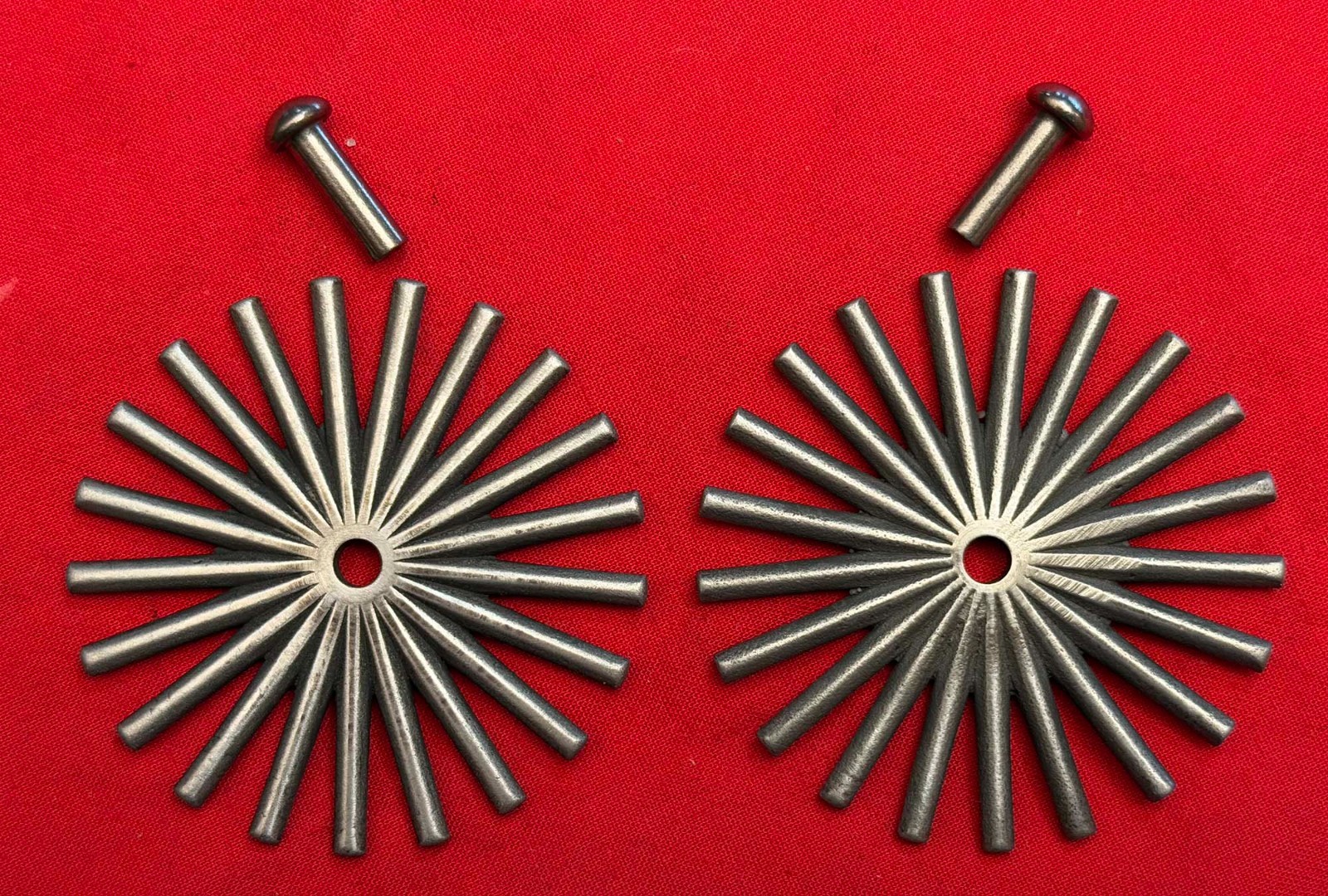 BRAND NEW 2 1/2" 21-Point COWBOY VAQUERO Fancy SPUR ROWELS & Pins