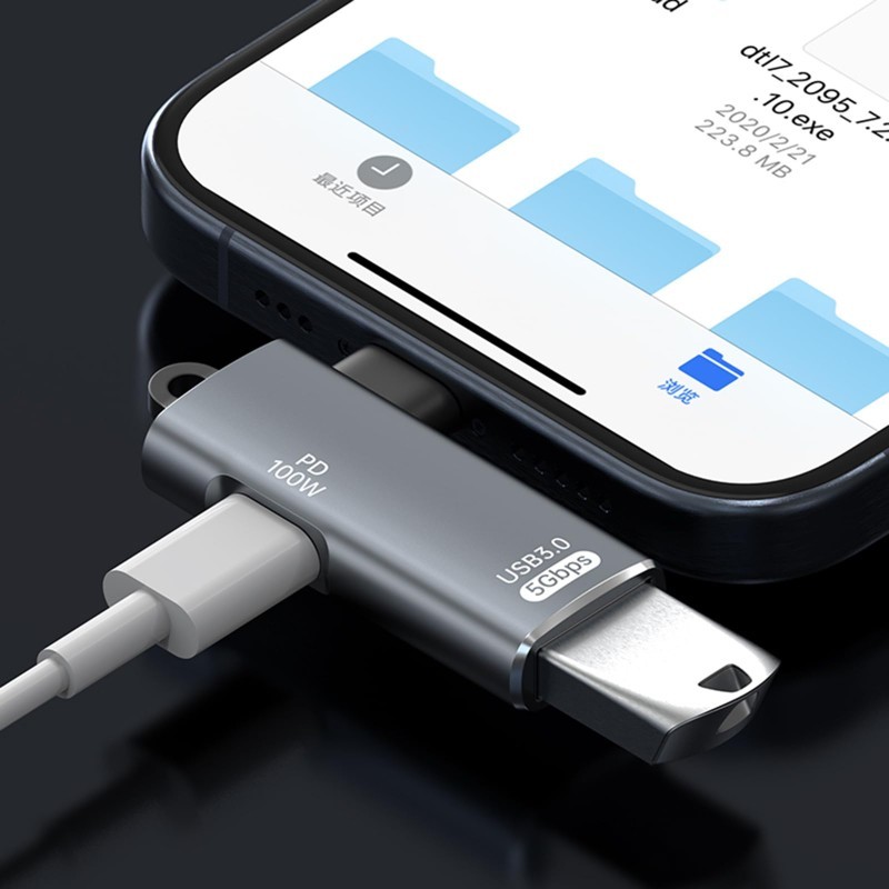 2 in 1 Card Reader Type C USB 3.0 TF OTG Smart Memory Adapter Laptop Computer