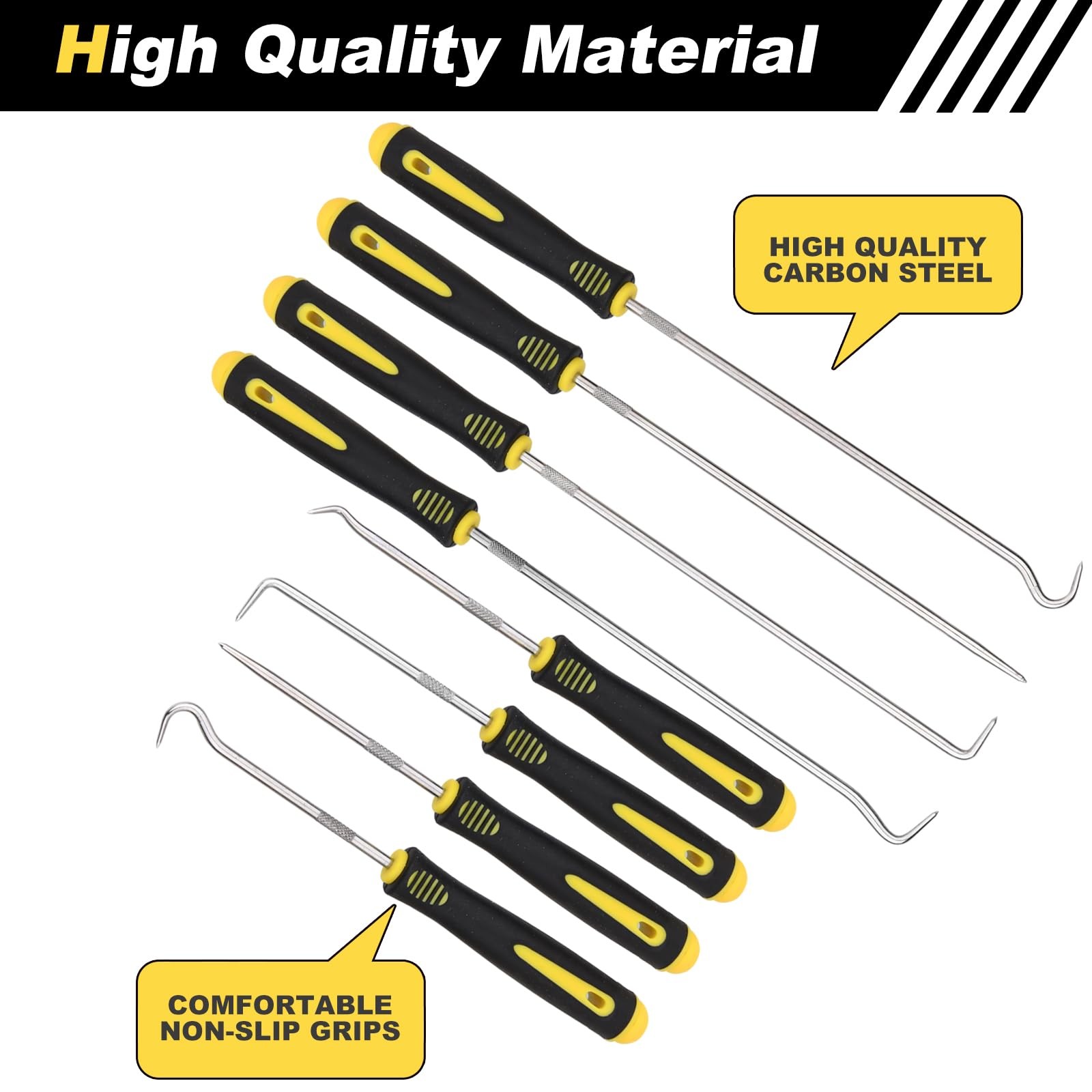 Aleric 8 Pieces Pick and Hook Tools Set, Precision Automotive Pick Tool for C...