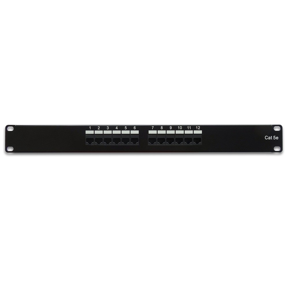 5 Pack of CAT5E 110 Type Patch Panel 12 Port Rackmount
