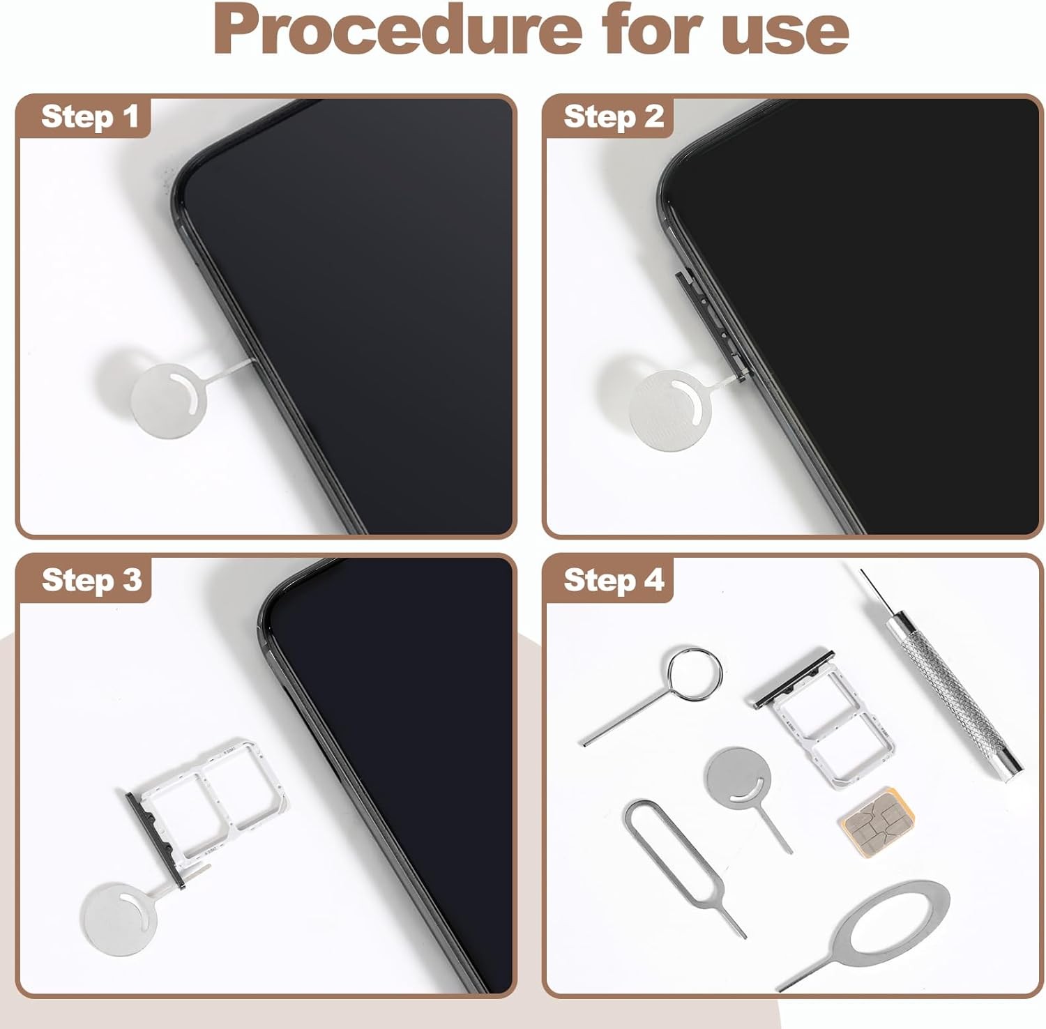 13 Pcs Sim Card Removal Tool Ejector iPhone Card...