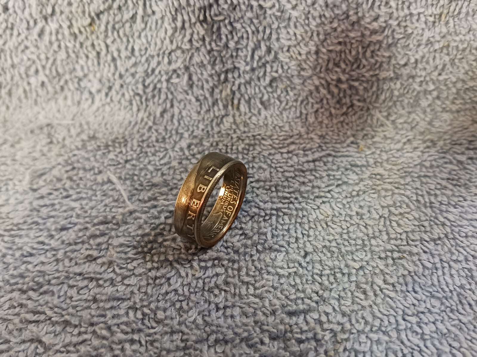 1979 Washington Quarters, Handmade Coin Ring, Size 7- 1/2