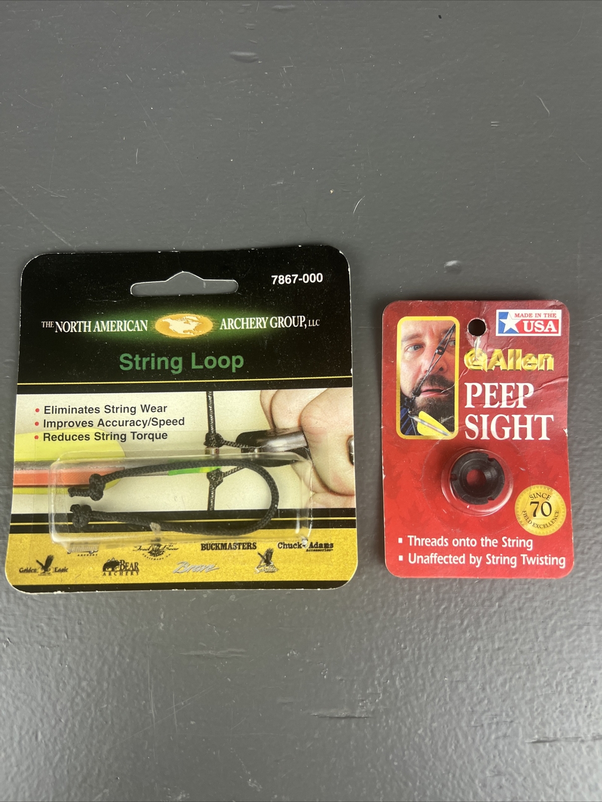 Allen Peep Sight North American String Loop Archery New
