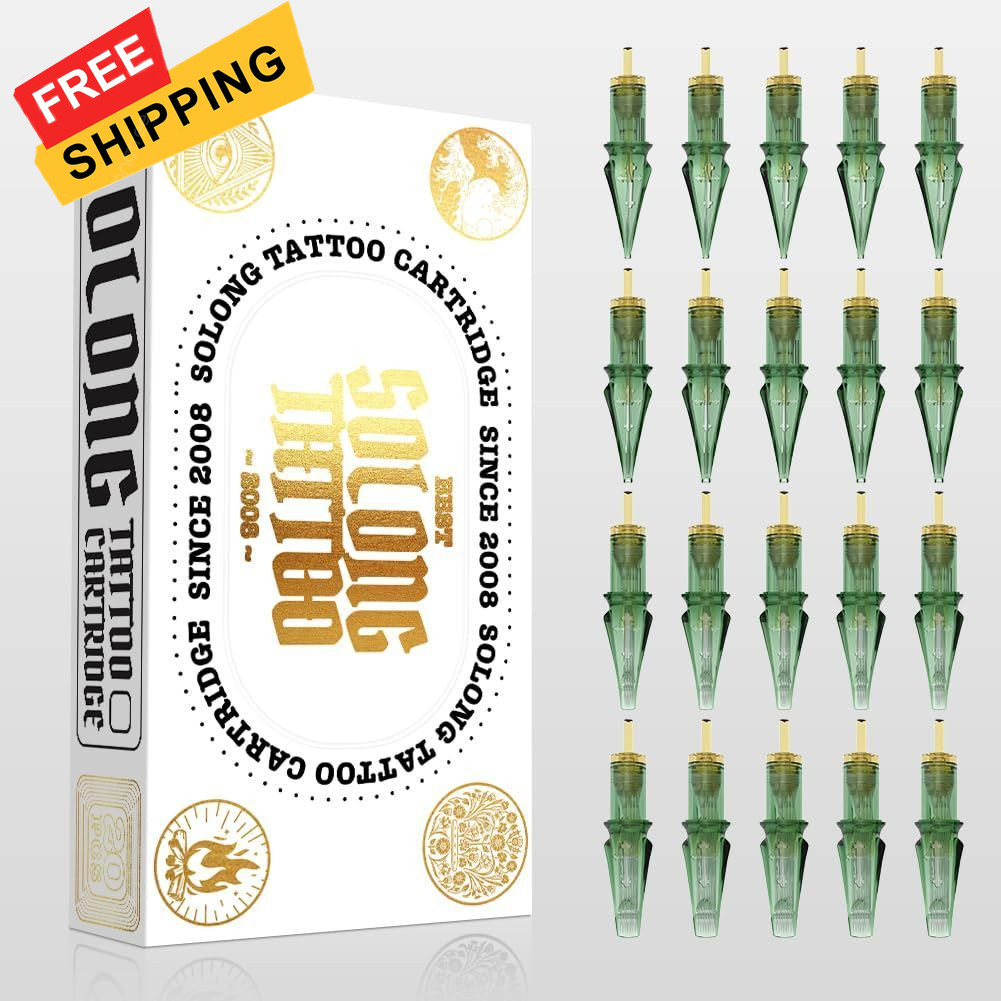 Tattoo Elite #10 Bugpin 7-Needle Round Liner Extra Long Taper Cartridges -...