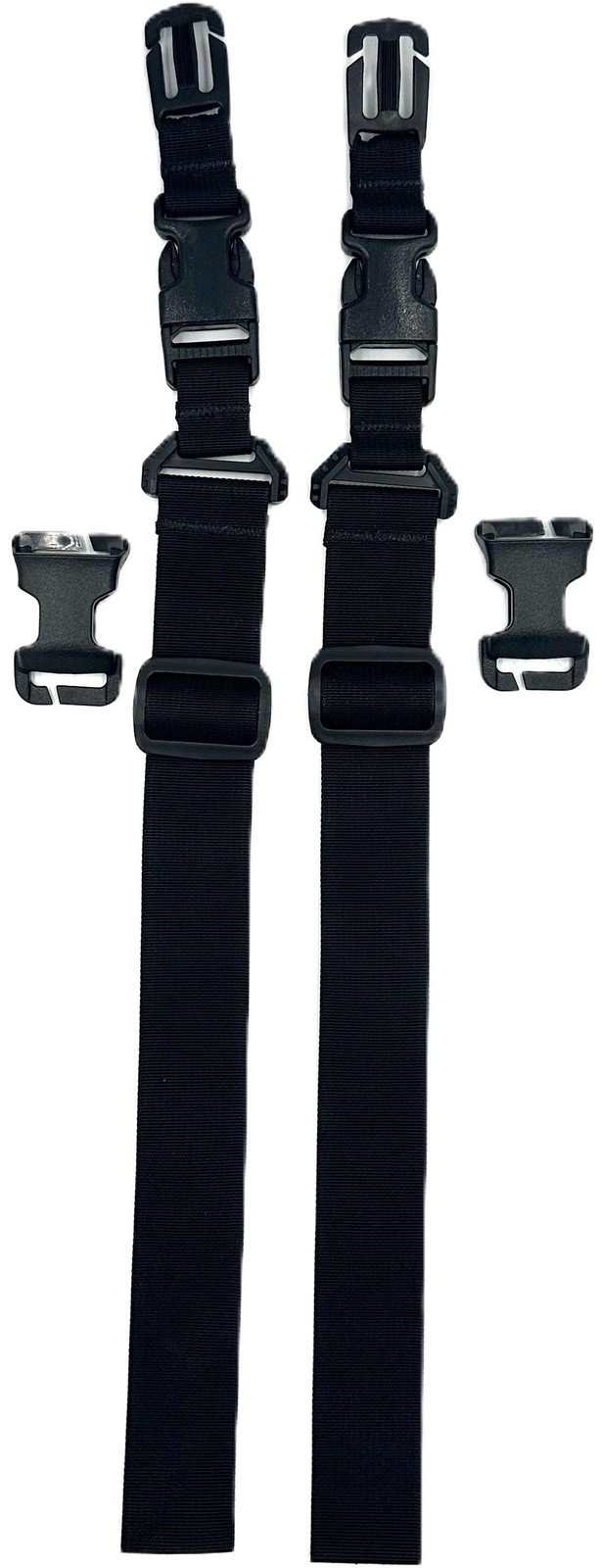 Tactical Quick Release Attachment Strap Set Adjustable Nylon Black Modular