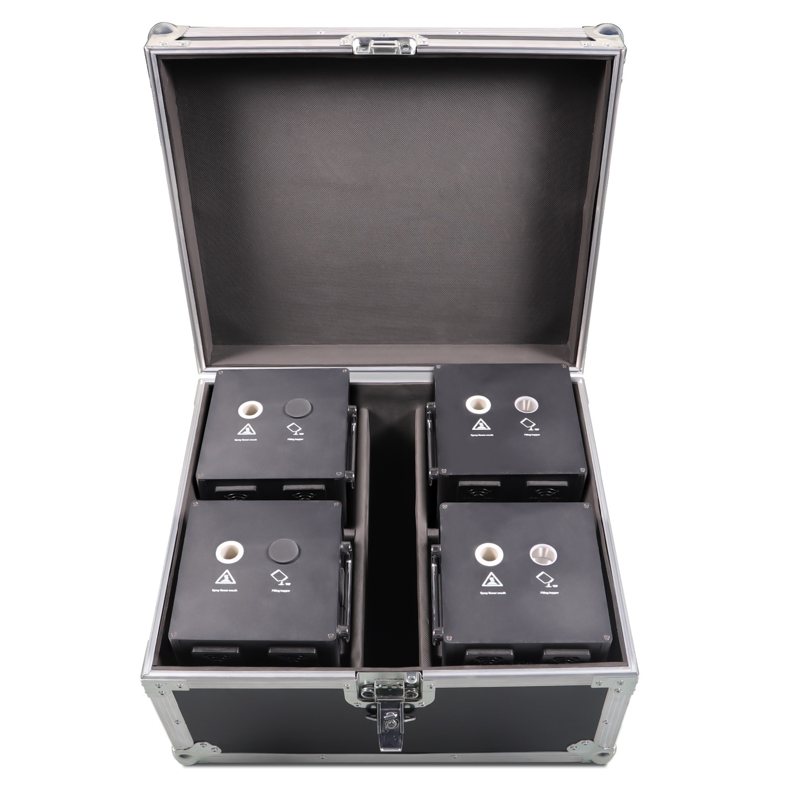 4x 700W Large Cold Spark Firework Machine with Flight Case Sets DMX Stage Effect