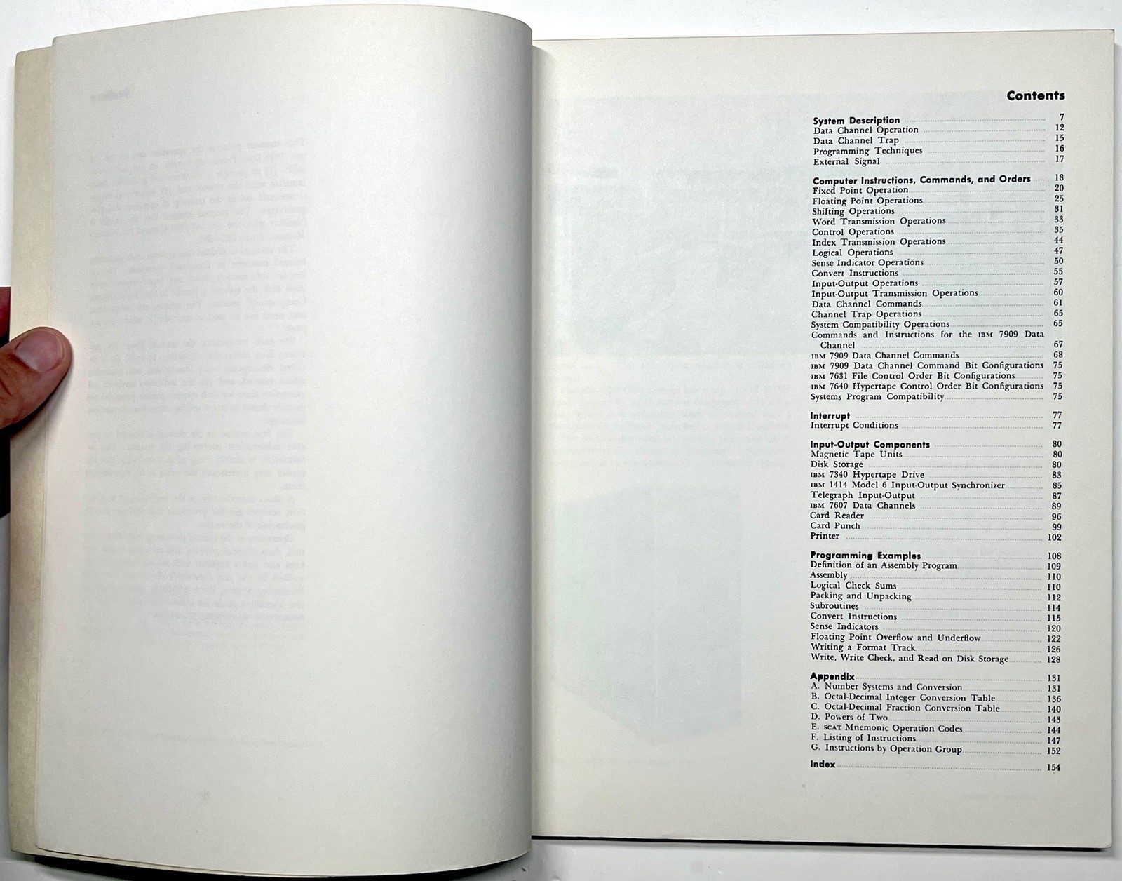 1962 IBM 7090 DATA PROCESSING SYSTEM REFERENCE MANUAL MAINFRAME COMPUTER