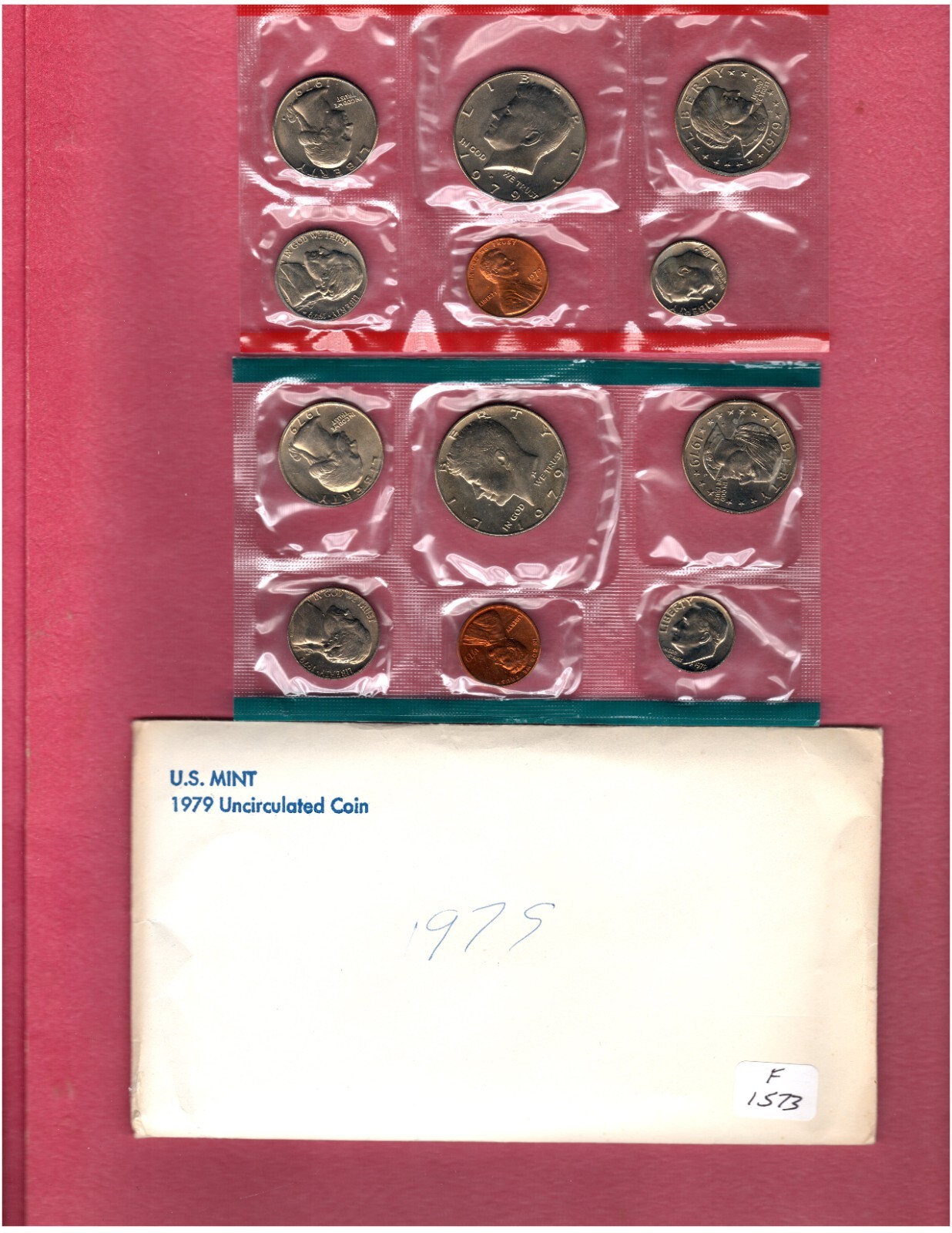 1979 P & D U.S. MINT UNCIRCULATED COIN SET IN OGP   ACTUAL SET #F1573