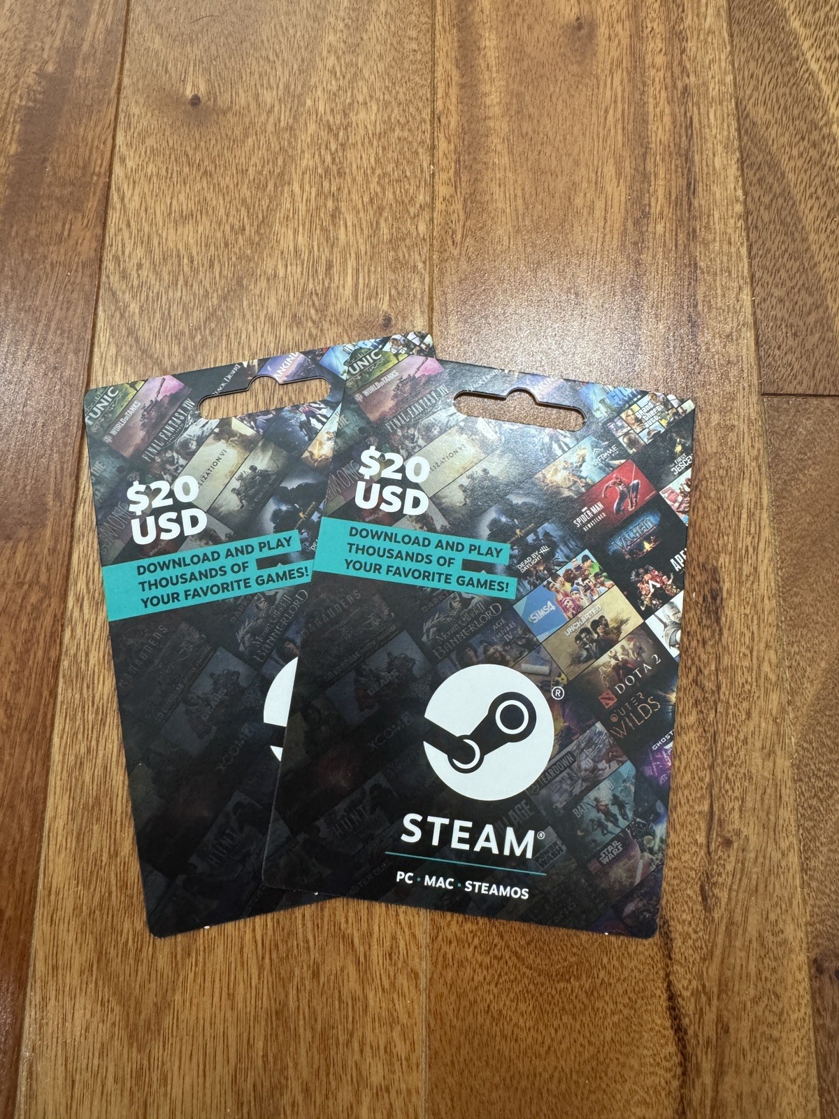 Steam Physical Gift Card Prepaid Card $40 Unscratched / Unused *DISCONTINUED*