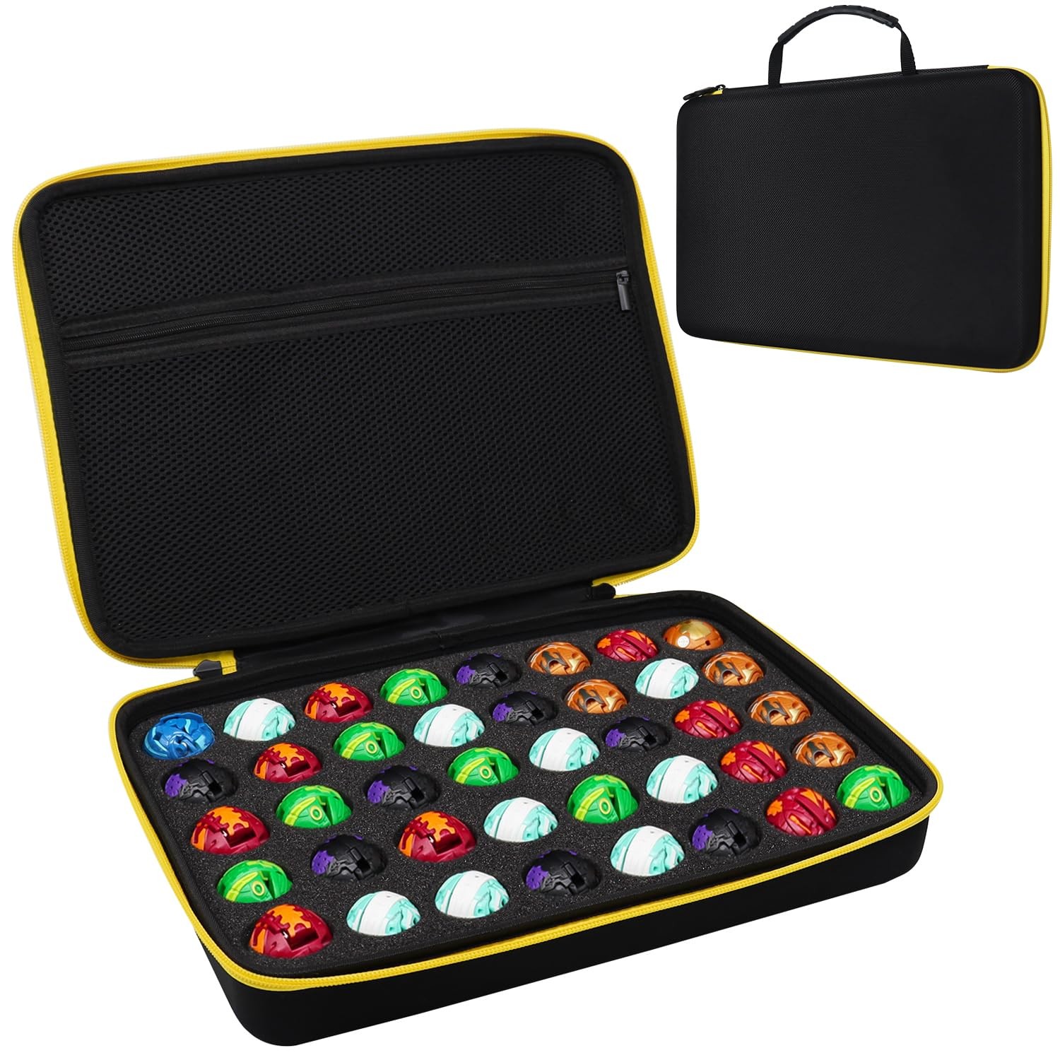 Toy Organizer Case Compatible with Bakugan Battle Planet, BakuCores, Armored ...
