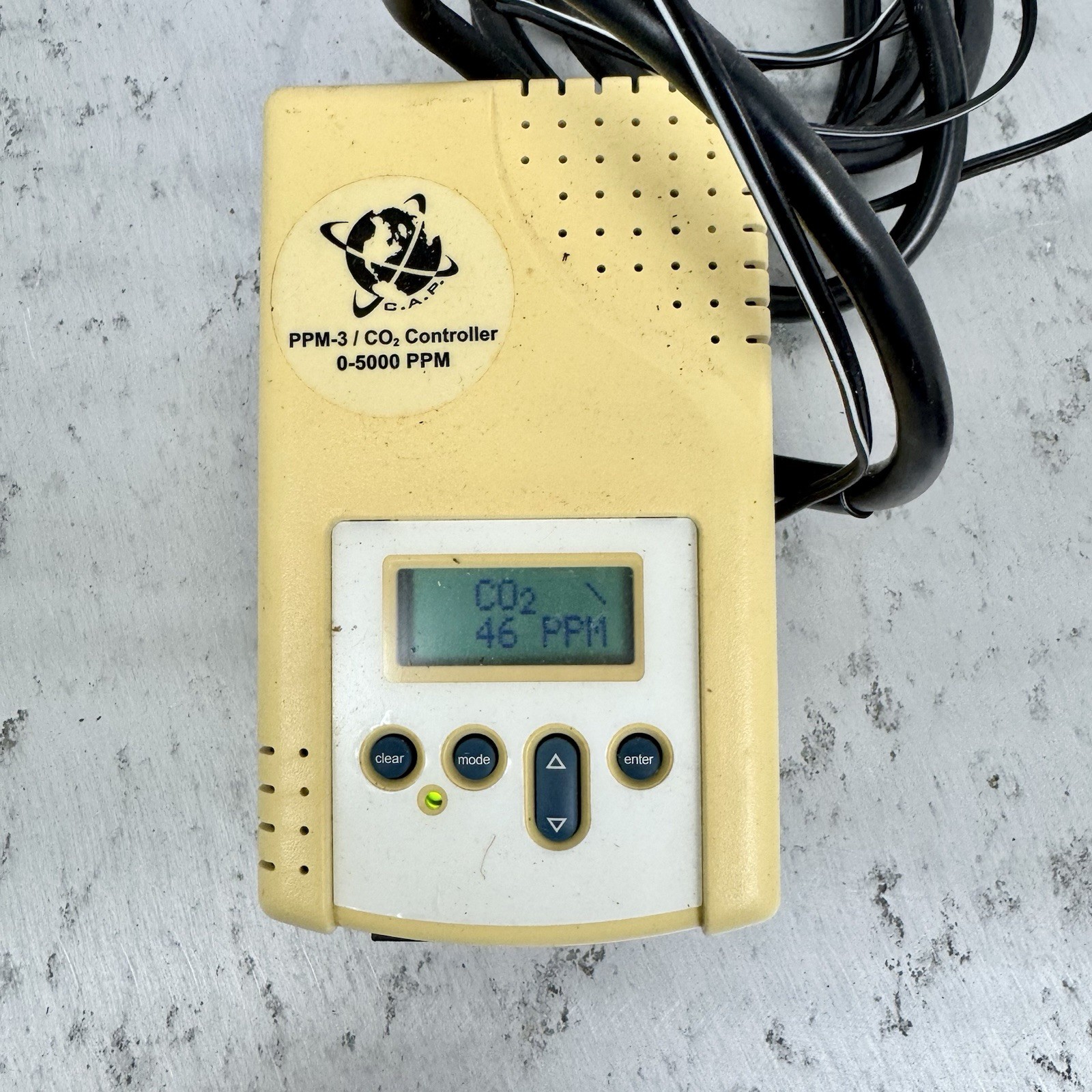 Custom Automated products CAP CO2 Monitor/Controller PPM-3 Hydroponics Hydro
