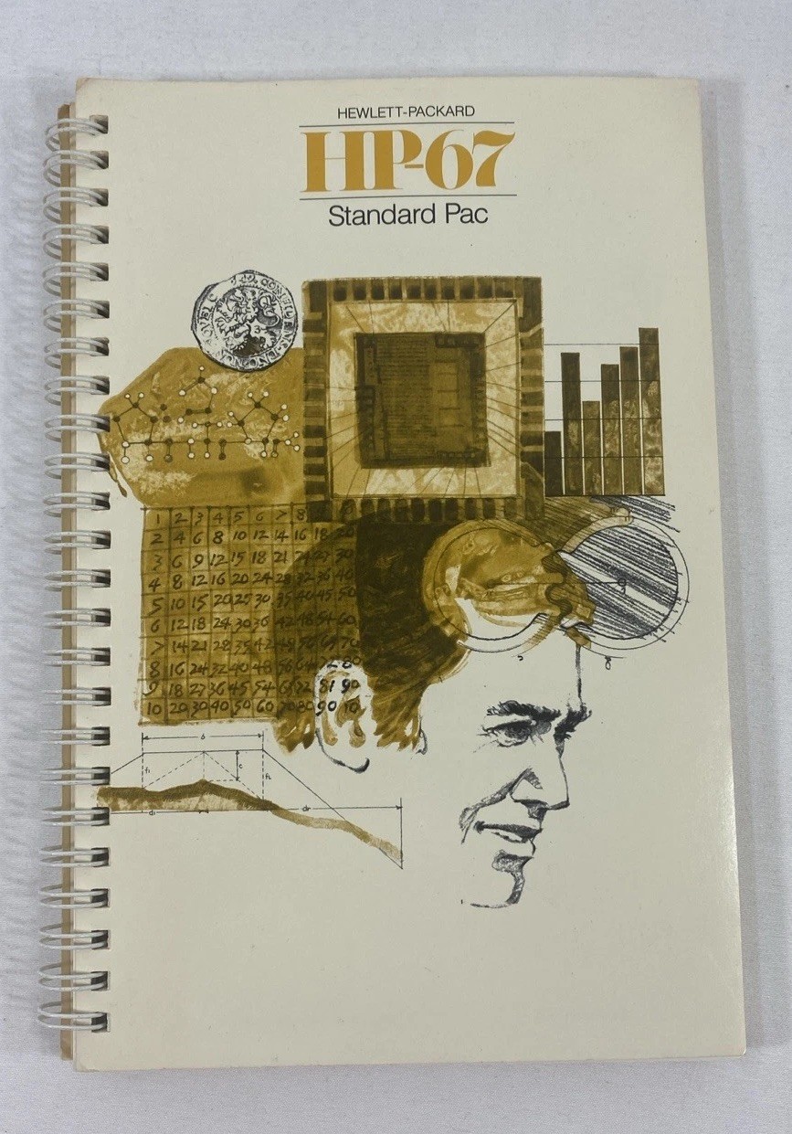 Hewlett-Packard HP-67 Standard Pac Manual Handbook (book ONLY, no cards)