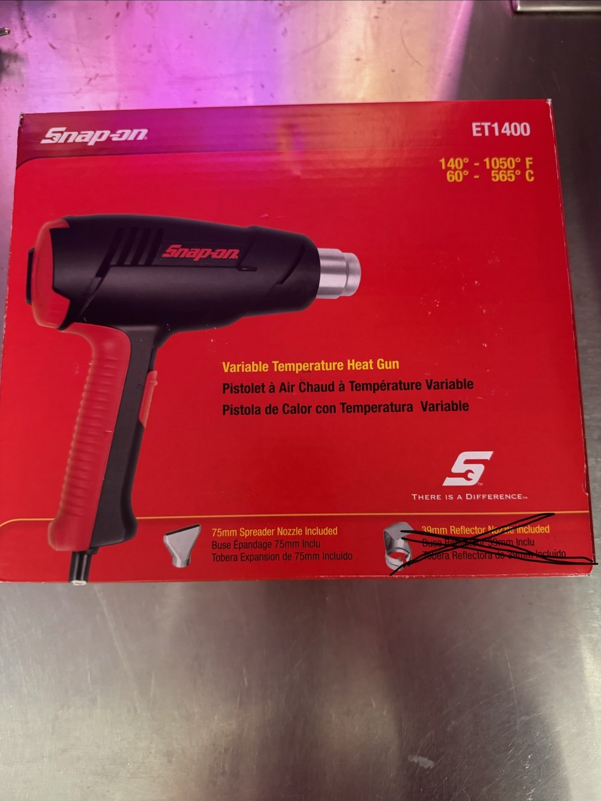 Snap-On Tools ET 1400W Two-stage Heat Gun Hi Temp Corded/ Wit Reflector Nuzzle