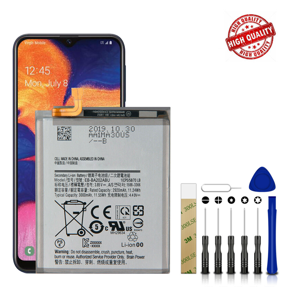 For Samsung Galaxy A10e A102U SM-A102U Replacement Battery EB-BA202ABU Tools