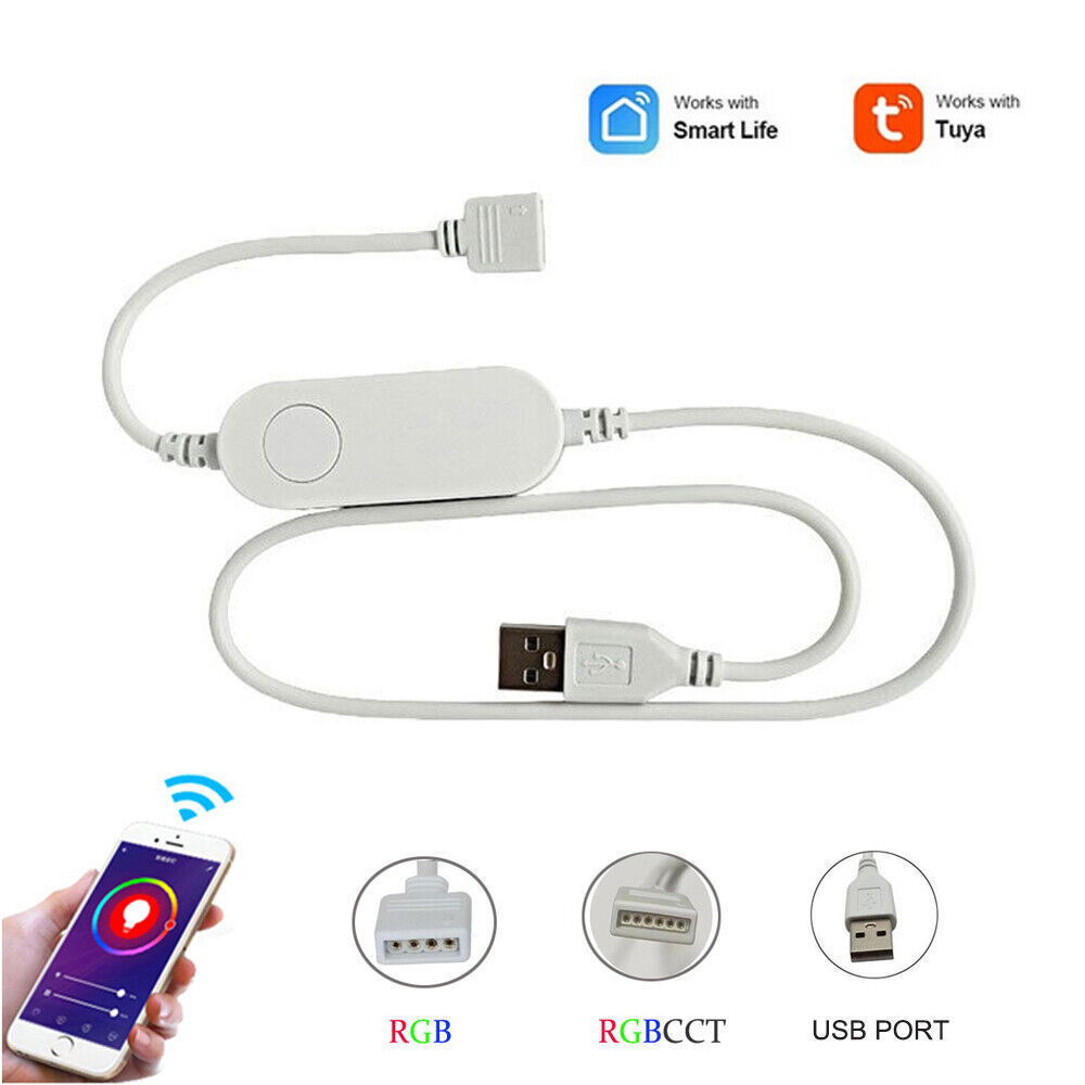 TUYA Smart Life WiFi USB Led strip Smart APP Controller RGB 5V for Alexa Google