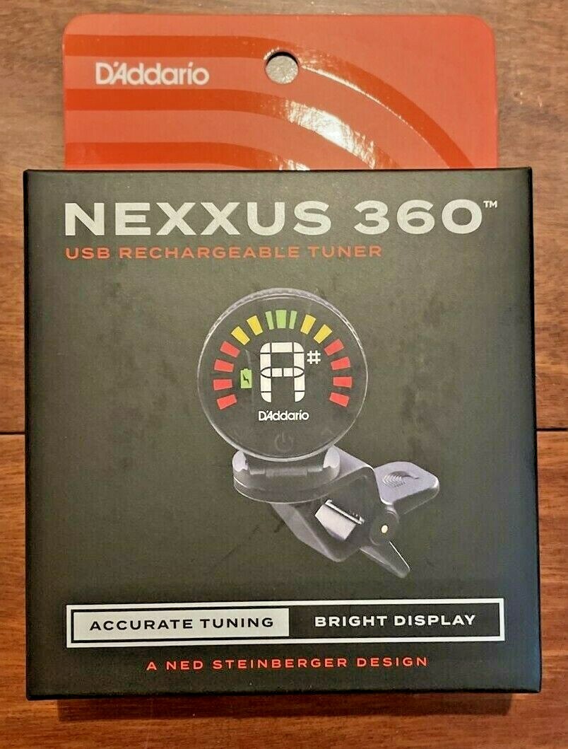 D’Addario Rechargeable Nexxus 360™ Headstock Tuner