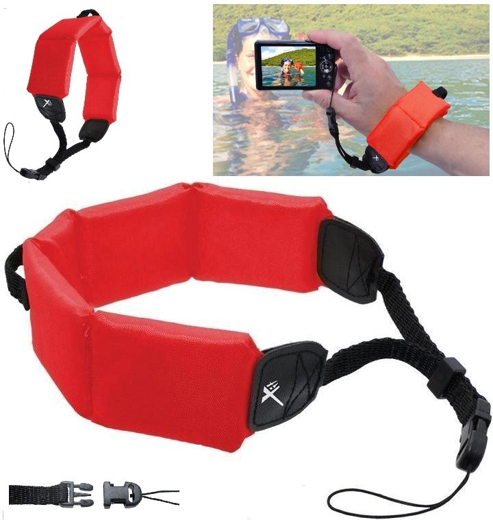 Xit Floating Foam Camera Strap (red)