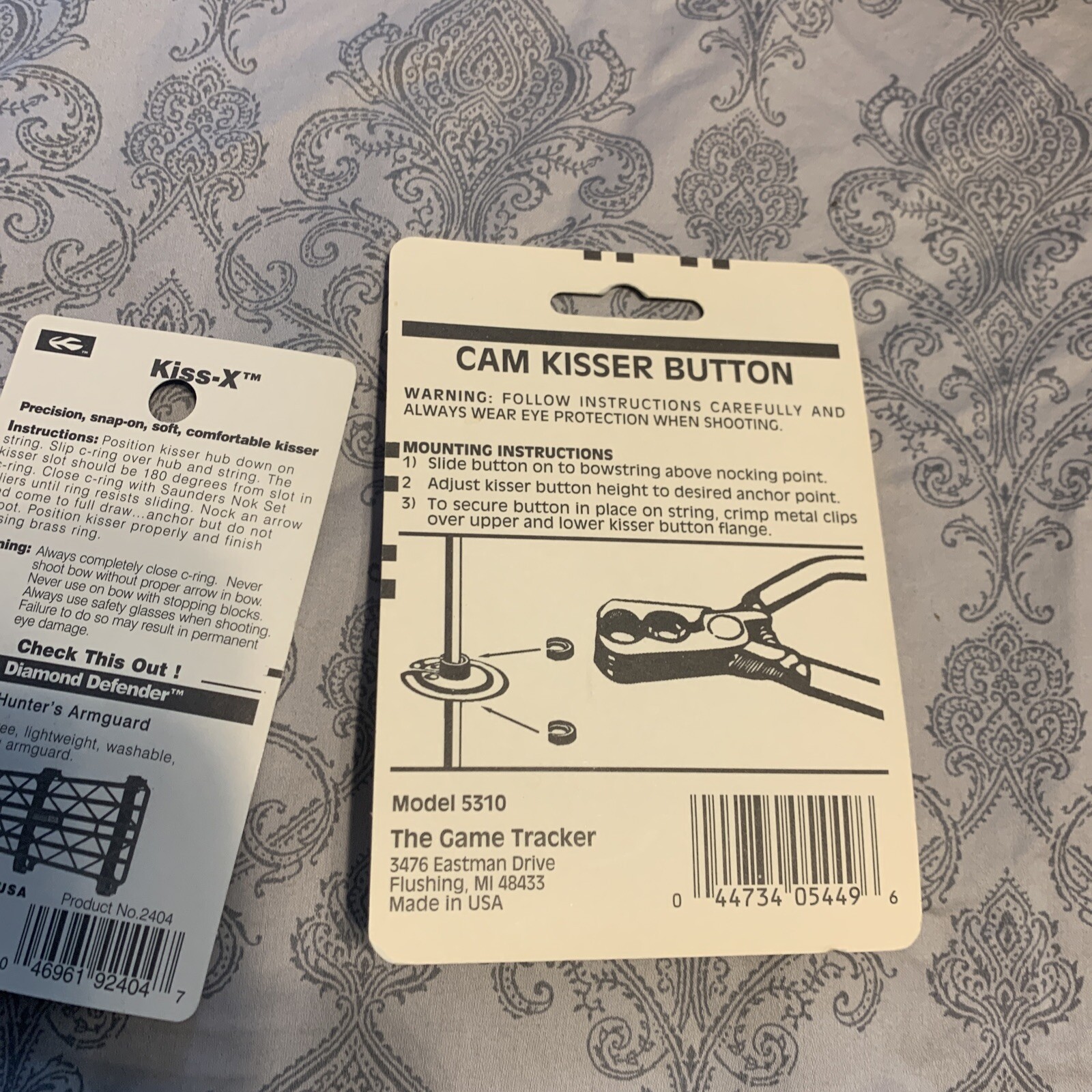 Saunders - Kisser Button - Kiss X - 1/2"-2404 game tracker cam string button