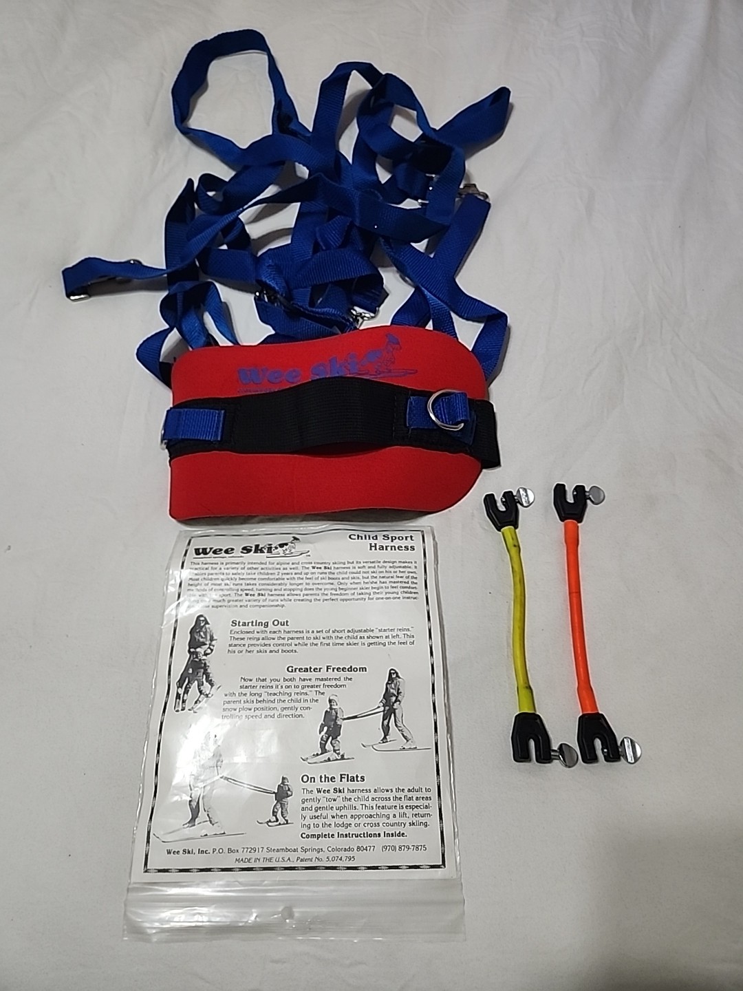 Wee Ski Child support Ski Learning Harness And Ski Tip Edgie Wedgies