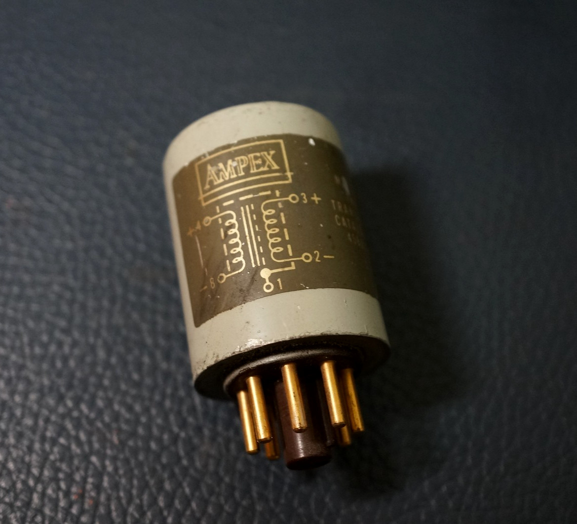 1 - GOLD PIN AMPEX MODEL 4580116-20 MATCHING INPUT TRANSFORMER