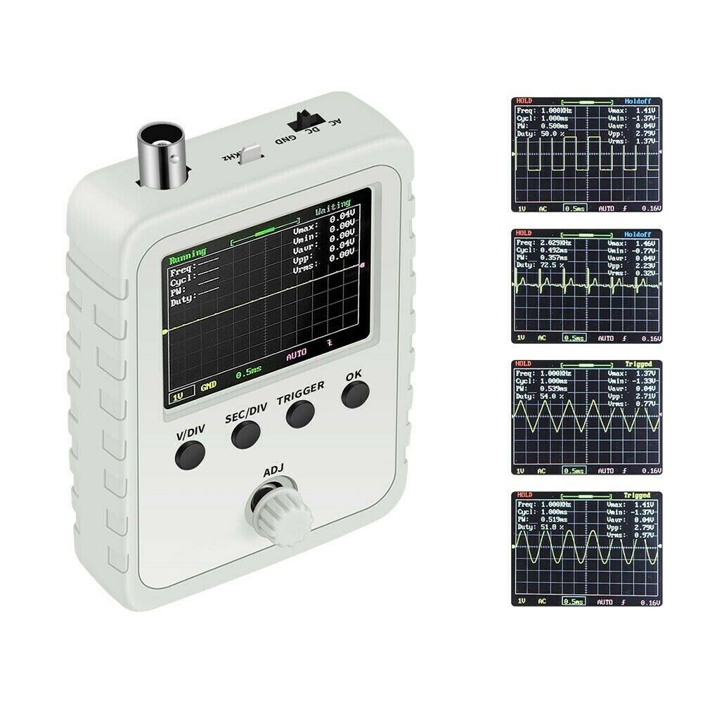 Full Assembled DSO150 Digital Oscilloscope 2.4" LCD Display With Test Clip Power