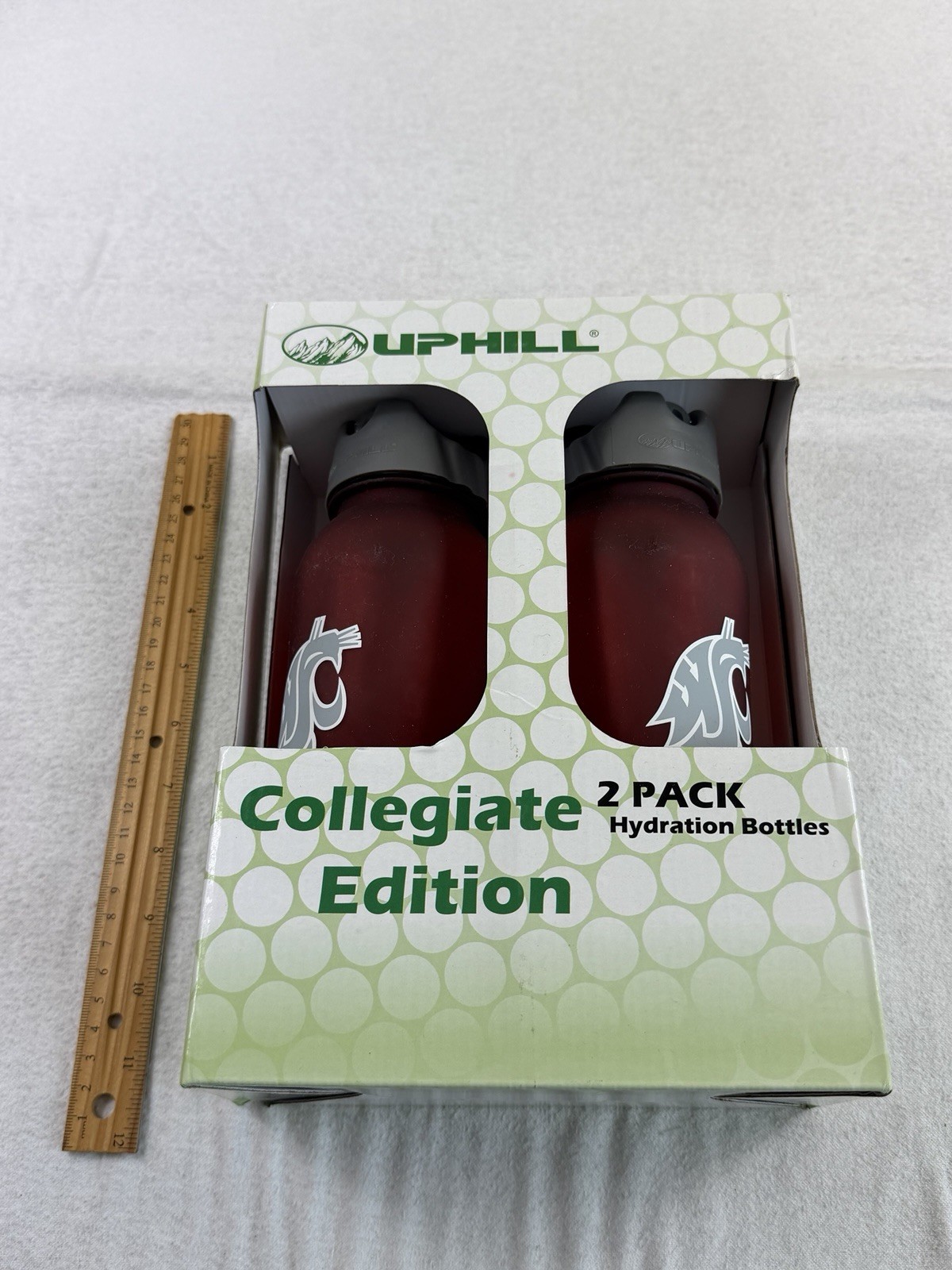Uphill Washington State Collegiate Edition 2 Pack Hydration Bottles $70 New