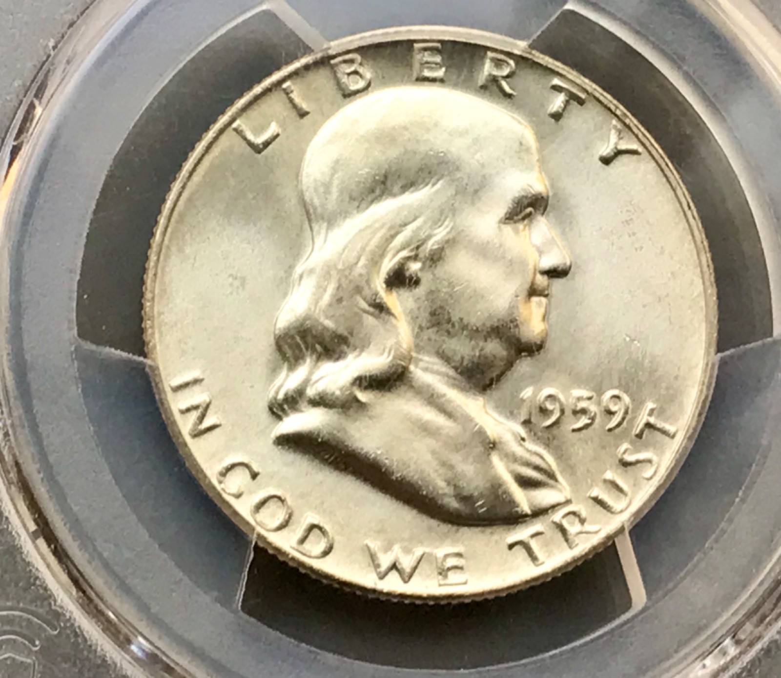 1959 Franklin PCGS MS65FBL DDR Type 2/1