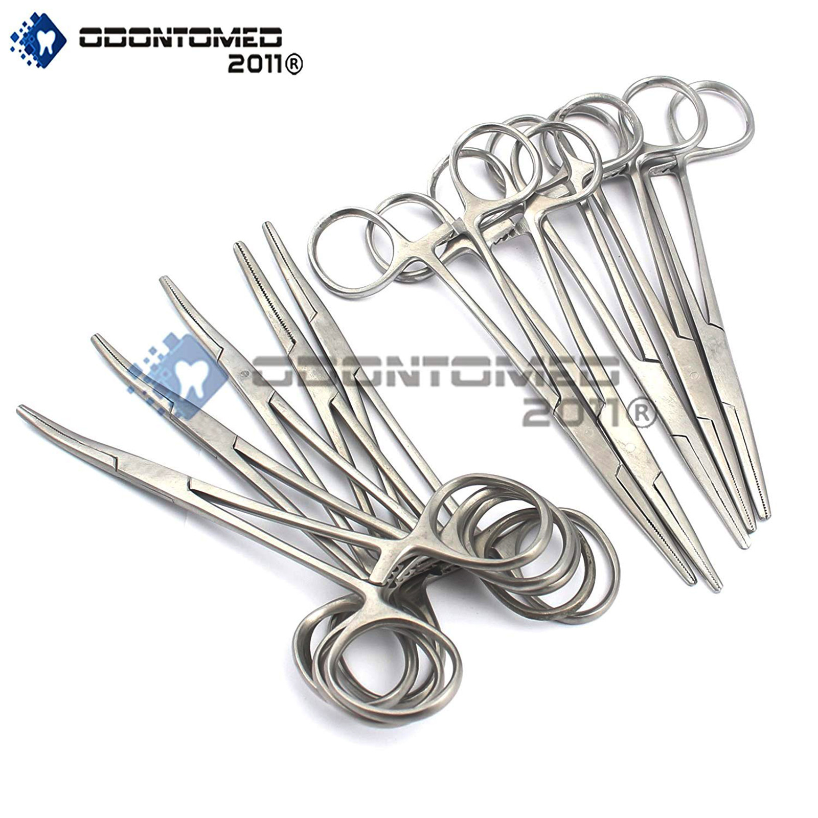 ODM 10 Asrtd Kelly Locking Hemostat Forceps 5.5" Surgical