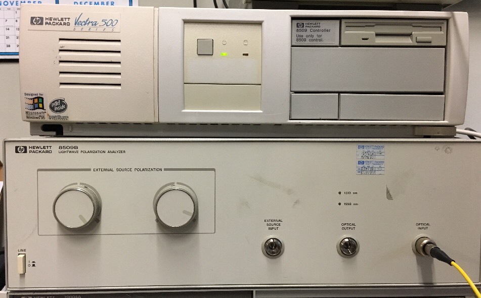 HP 8509B Lightwave Polarization Analyzer System UPGRADED (LPA & PC)