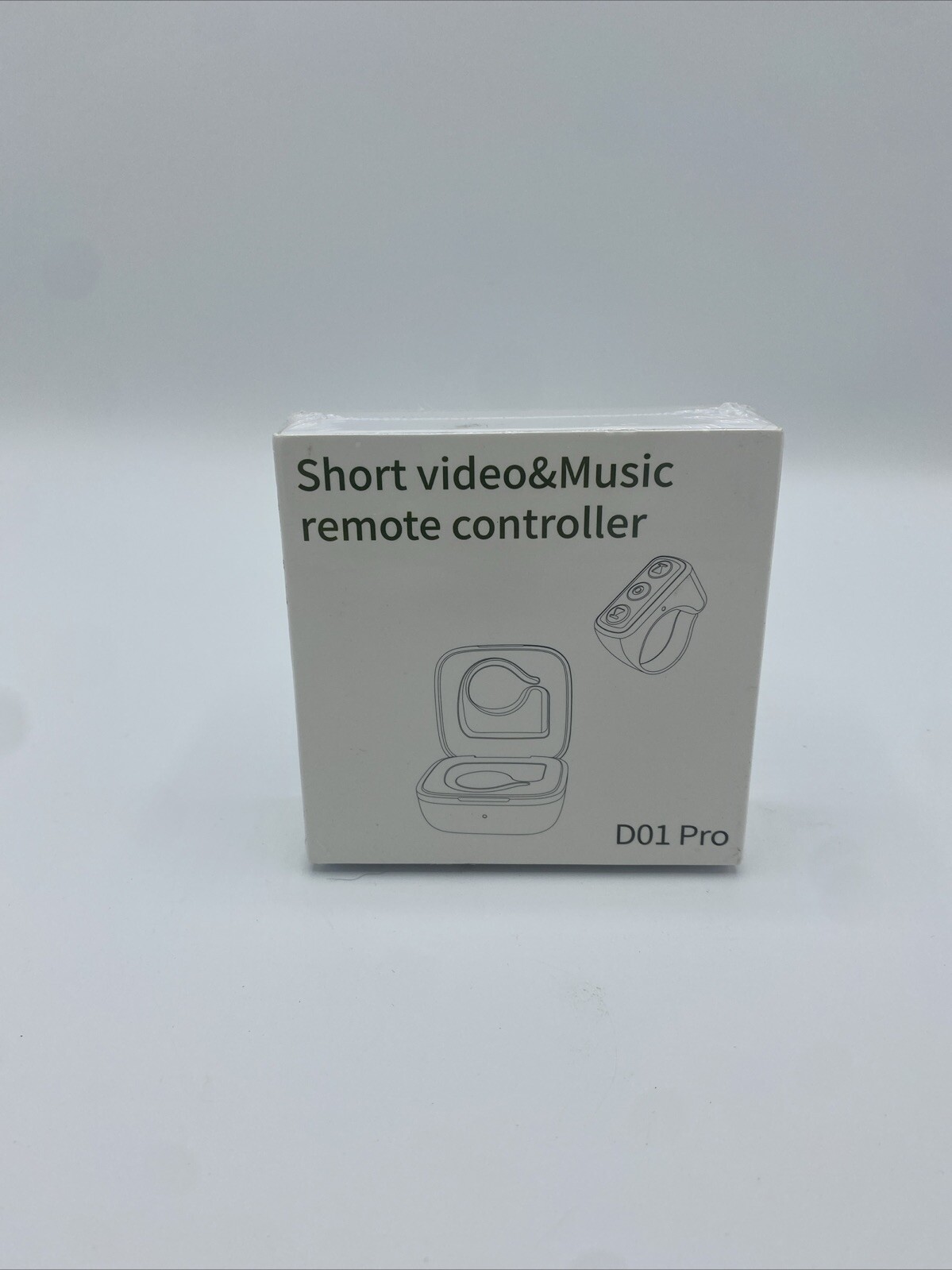 TikTok short Video and Music Remote Control Page Turner Camera Trigger Black